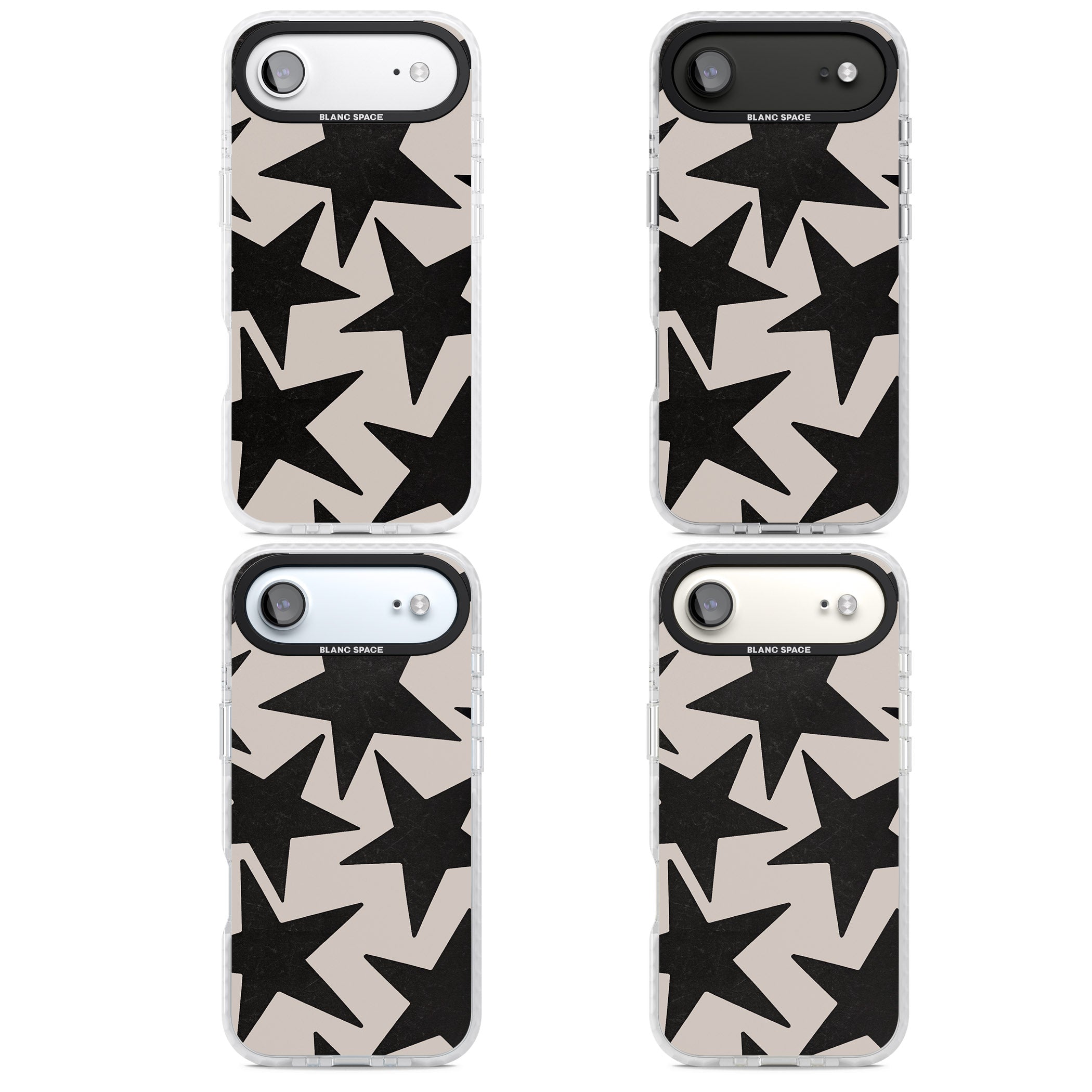 Black Superstars iPhone 17 Air Impact Clear Phone Case APT Impact Protection