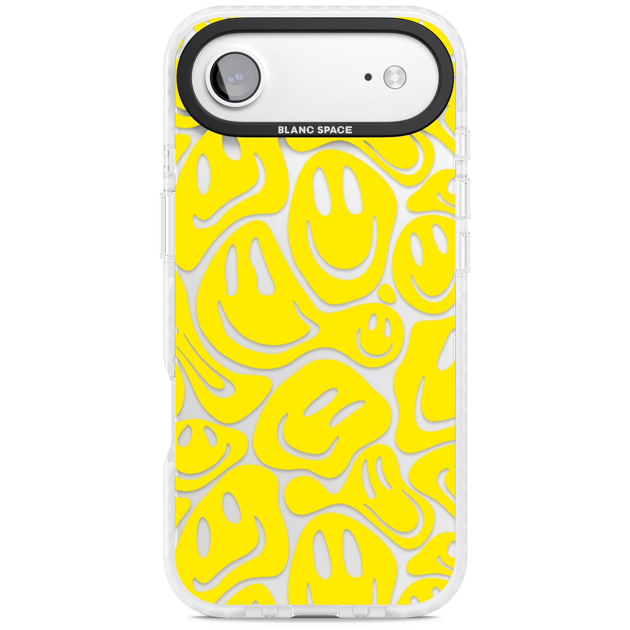 Yellow Acid Faces iPhone 17 Air Impact Clear Phone Case