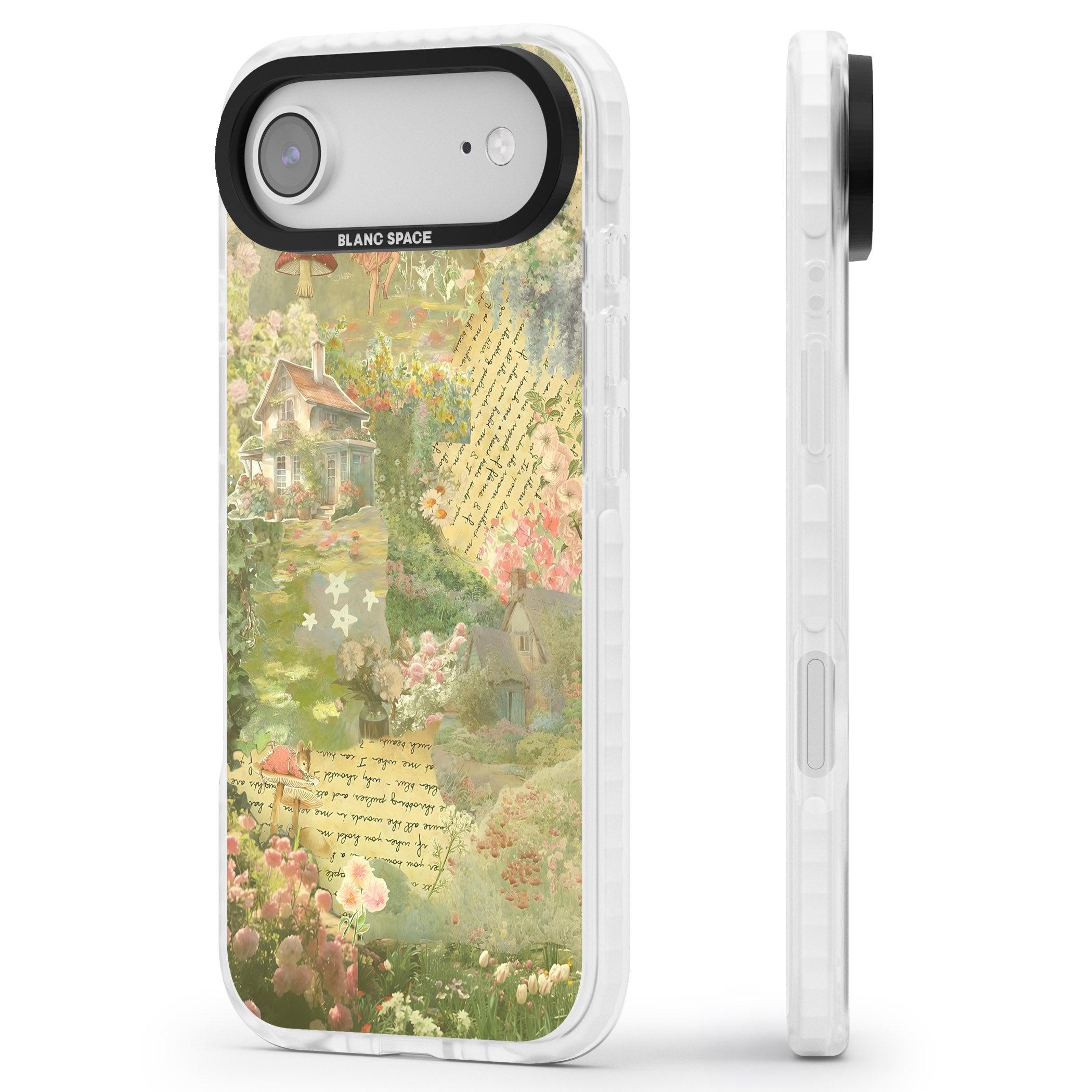 Soft Spring Collage iPhone 17 Air Impact Clear Phone Case Side Profile