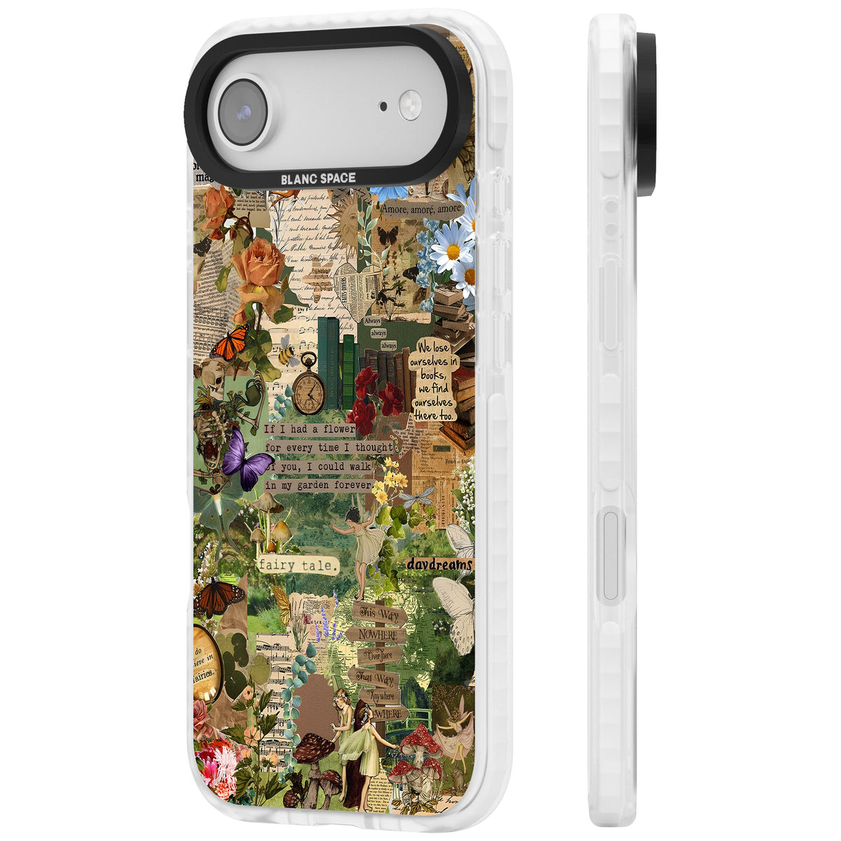 Enchanted Collage iPhone Air Impact Clear Phone Case side