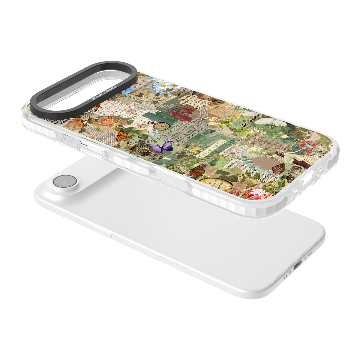 Enchanted Collage iPhone Air Impact Clear Phone Case angled