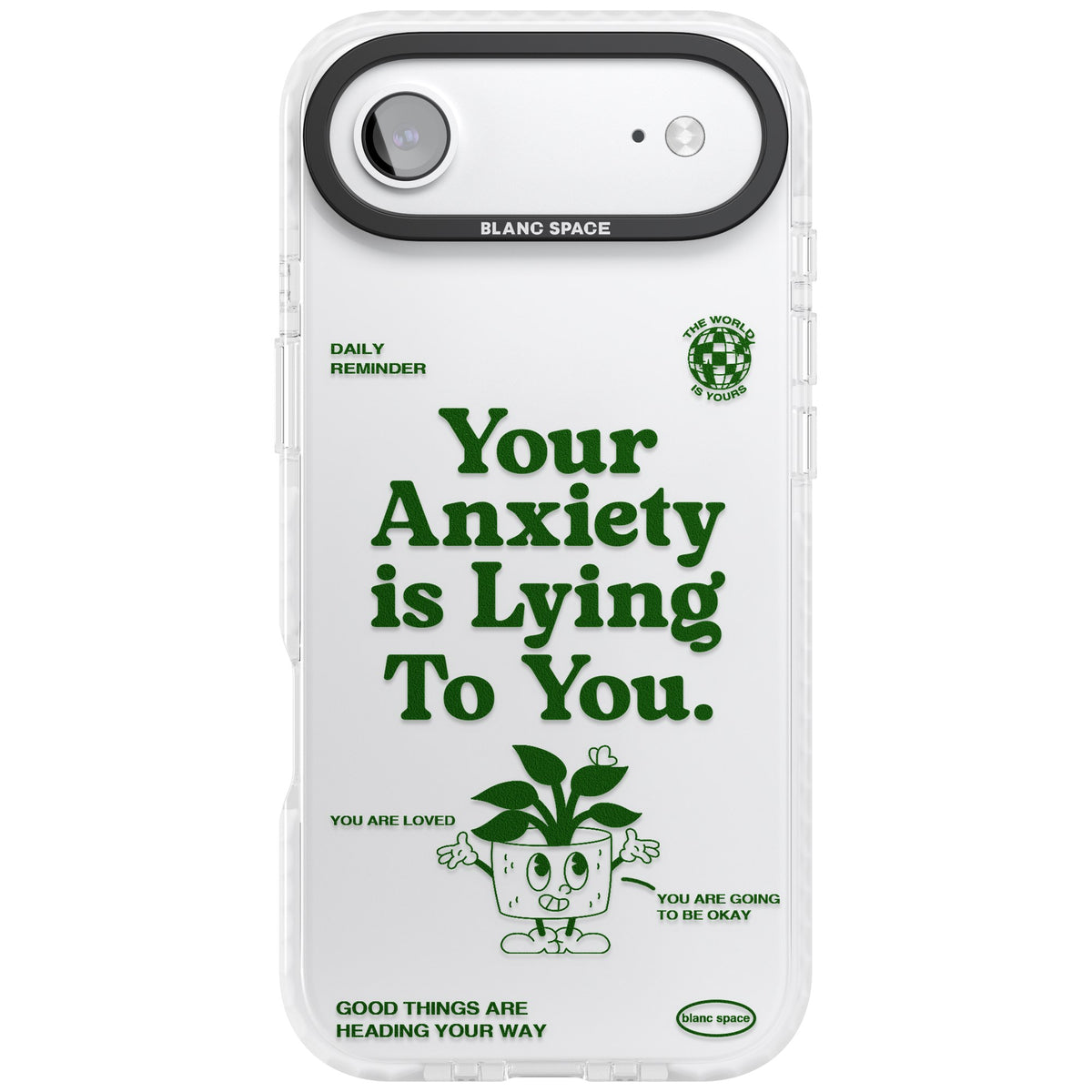 Your Anxiety Is Lying To You iPhone Air Impact Clear Phone Case front
