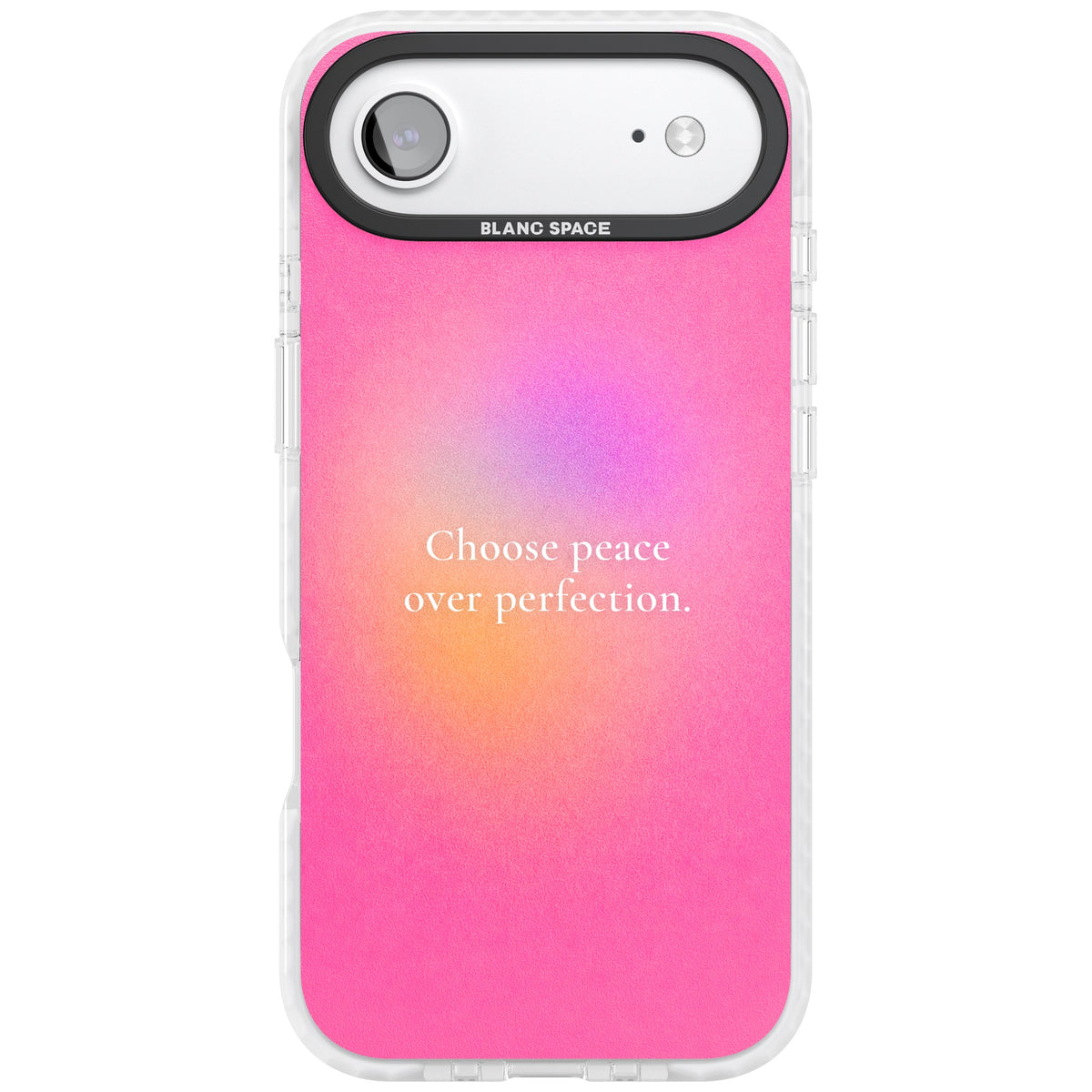 Peace Over Perfection iPhone Air Impact Clear Phone Case front