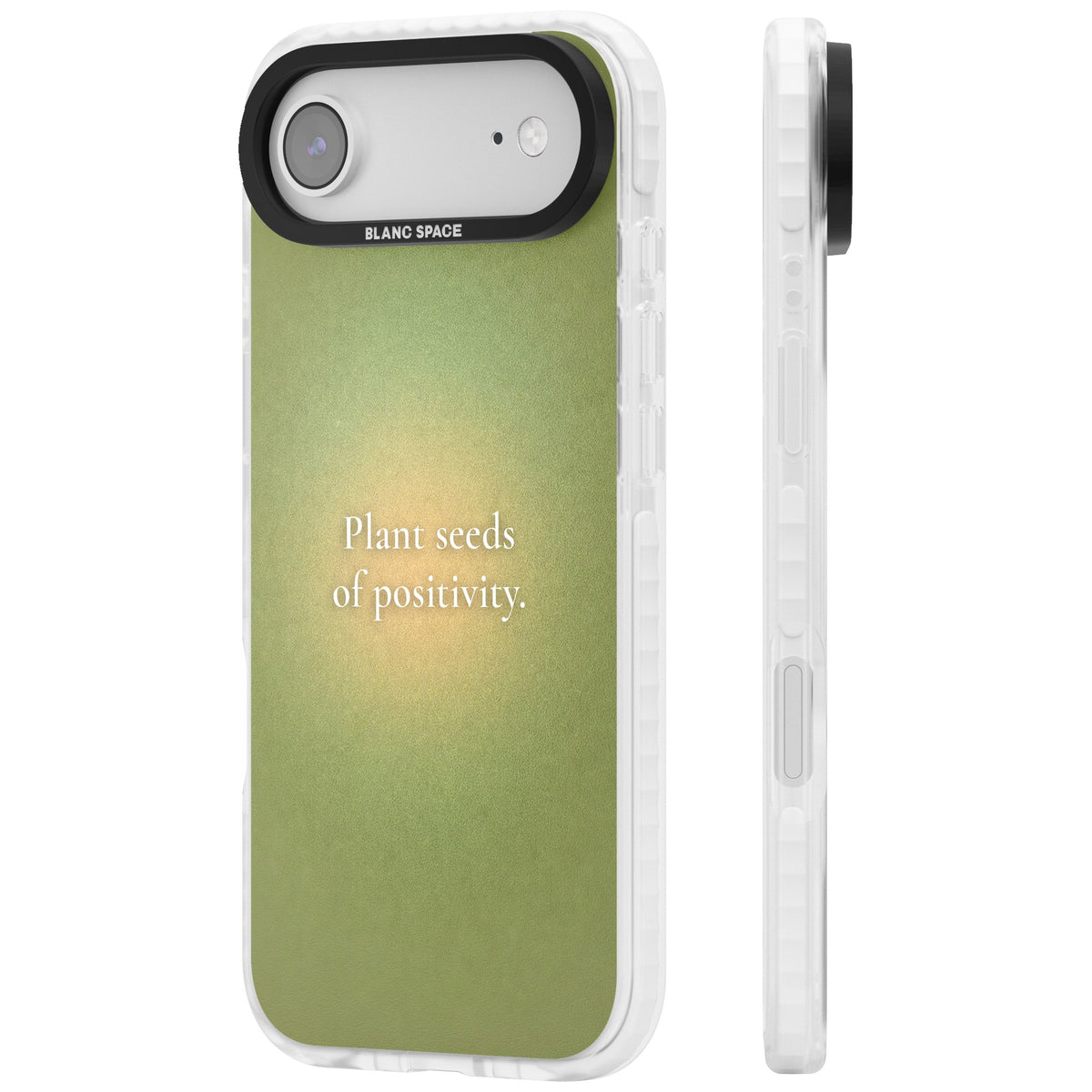 Seeds of Positivity iPhone Air Impact Clear Phone Case side