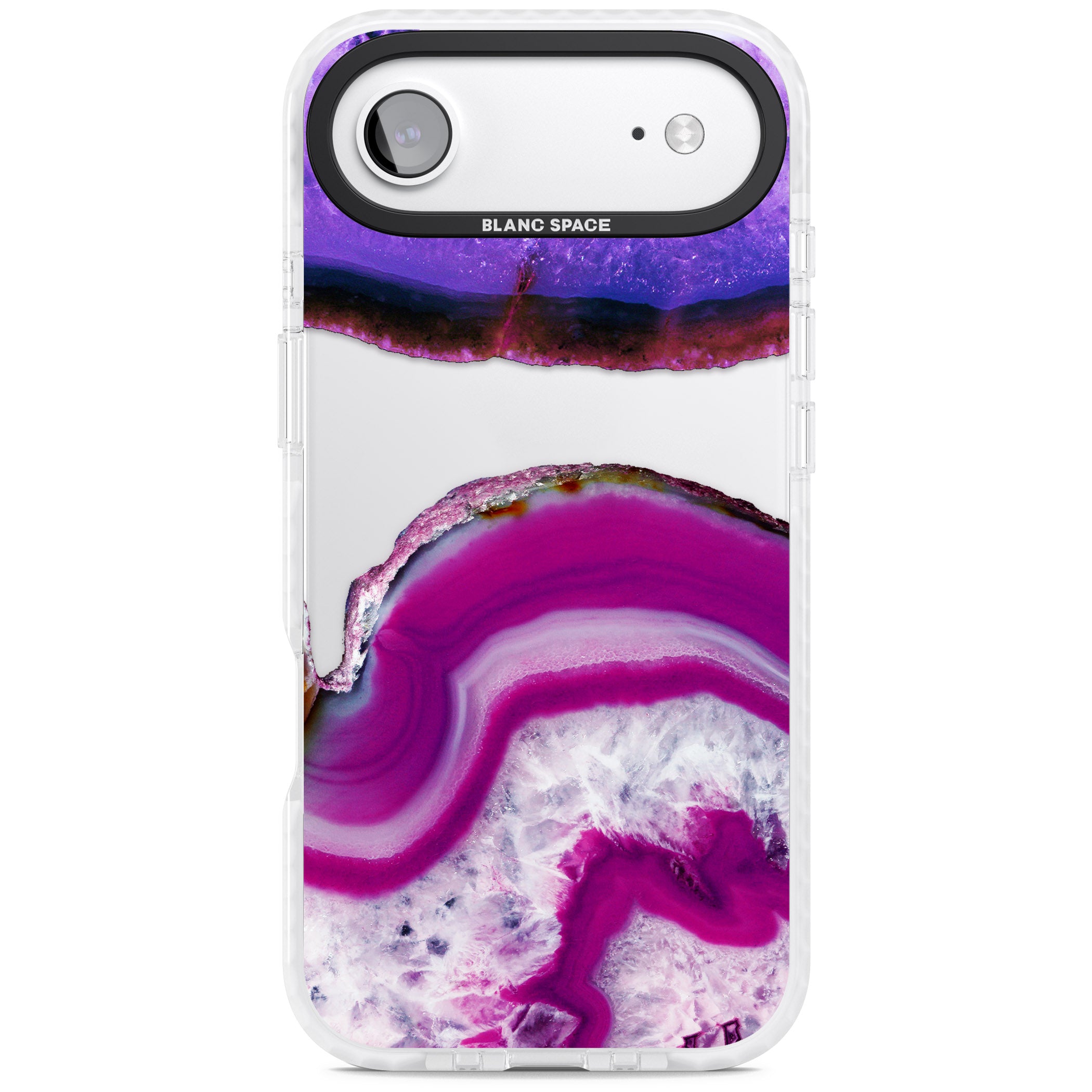 Amethyst Crystal Slice iPhone 17 Air Impact Clear Phone Case