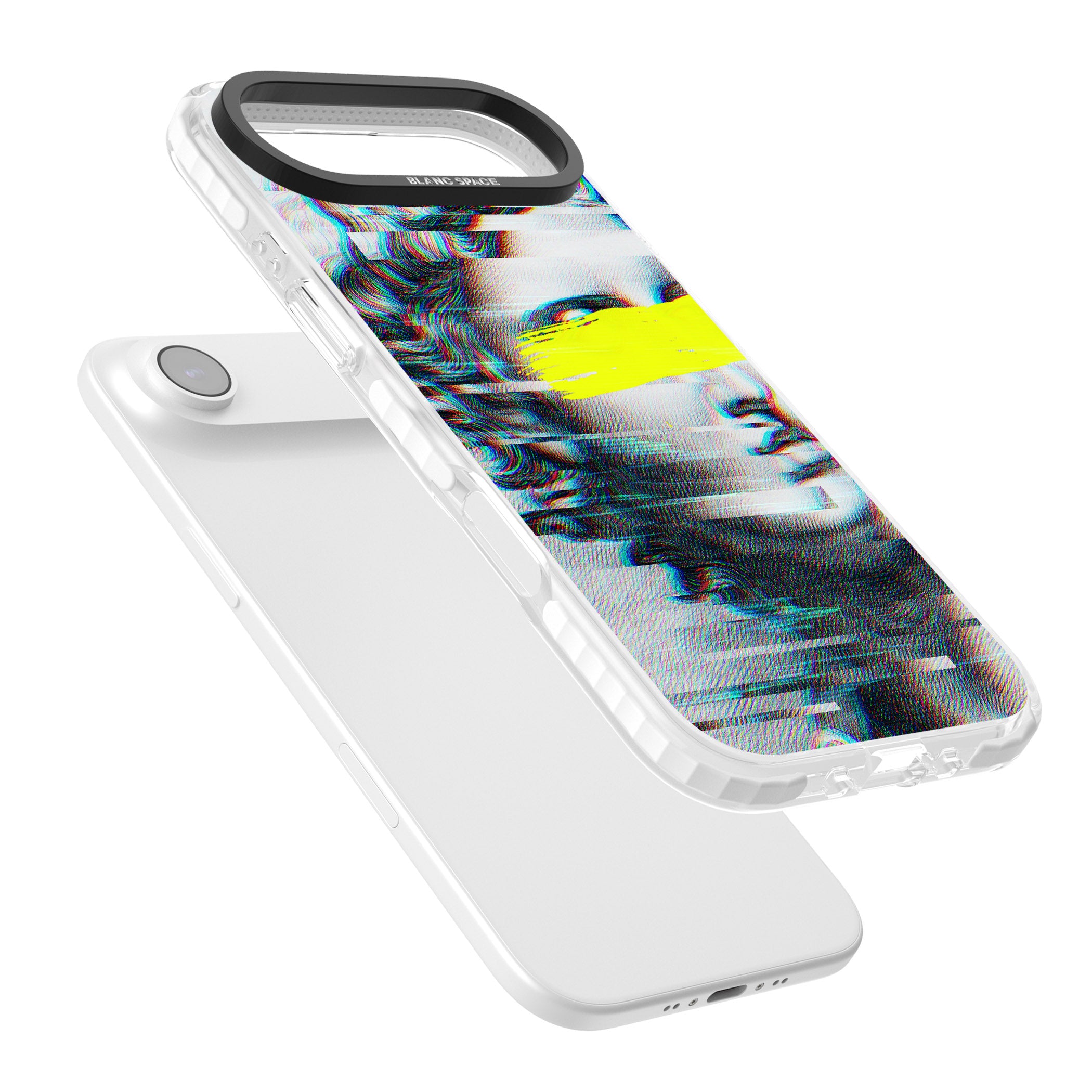 Glitched Fragment iPhone 17 Air Impact Clear Phone Case Colours