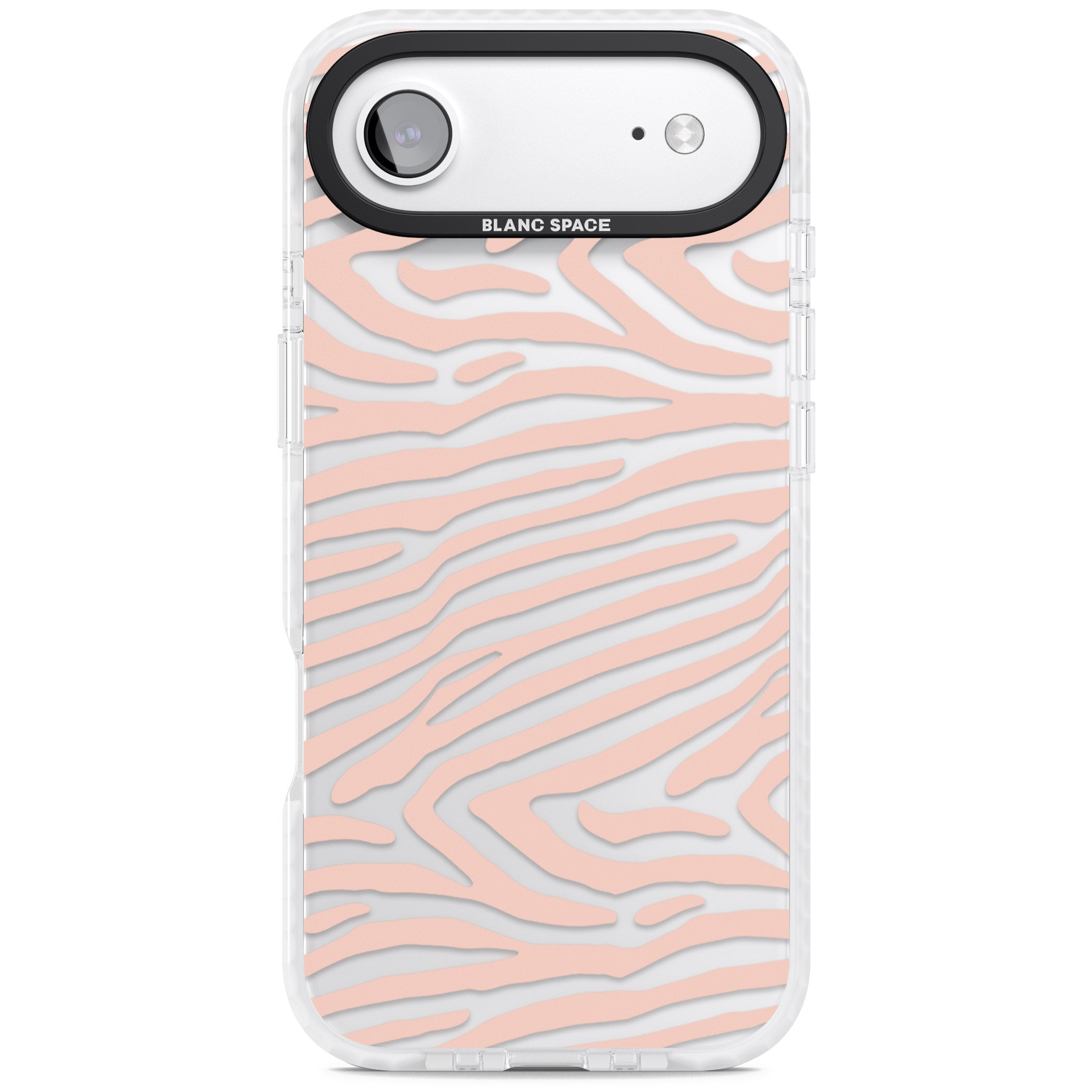 Horizontal Zebra Stripes Transparent Animal Print iPhone 17 Air Impact Clear Phone Case