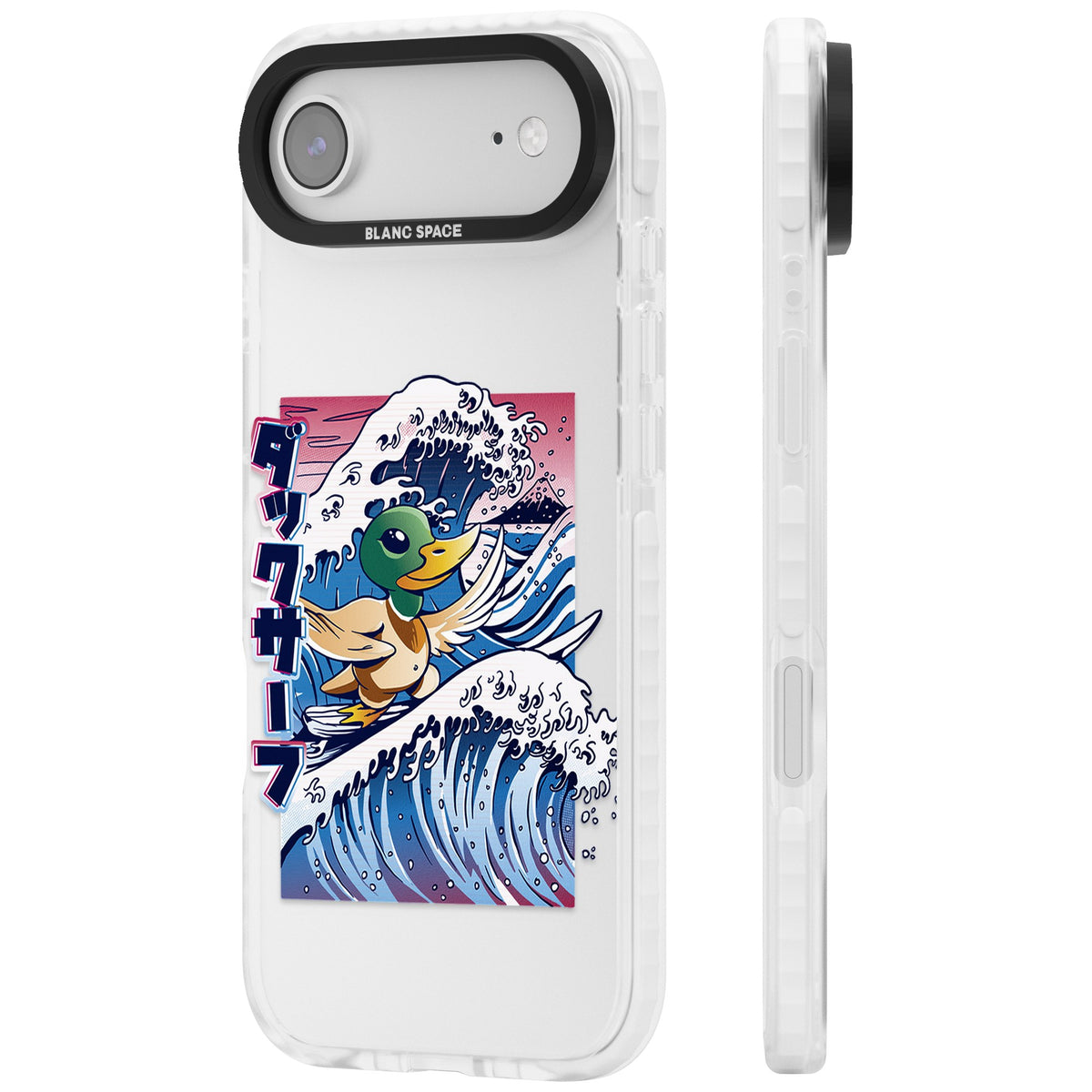 Duck Surf iPhone Air Impact Clear Phone Case side