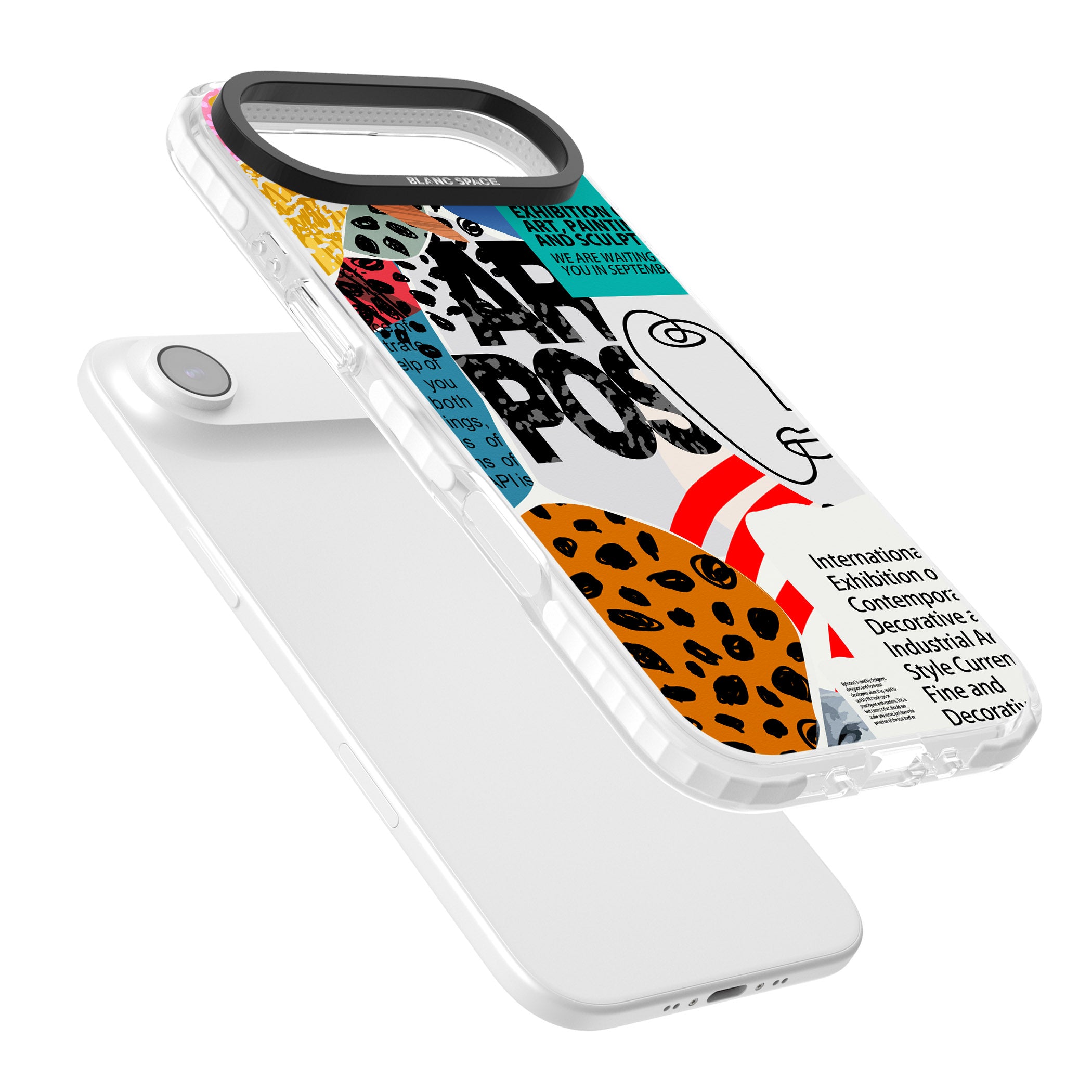 Abstract Art Poster iPhone 17 Air Impact Clear Phone Case Colours