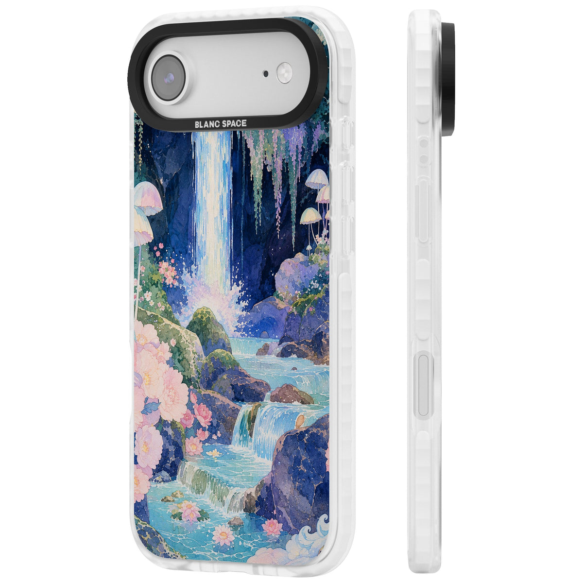 Mystic Waterfall iPhone Air Impact Clear Phone Case side