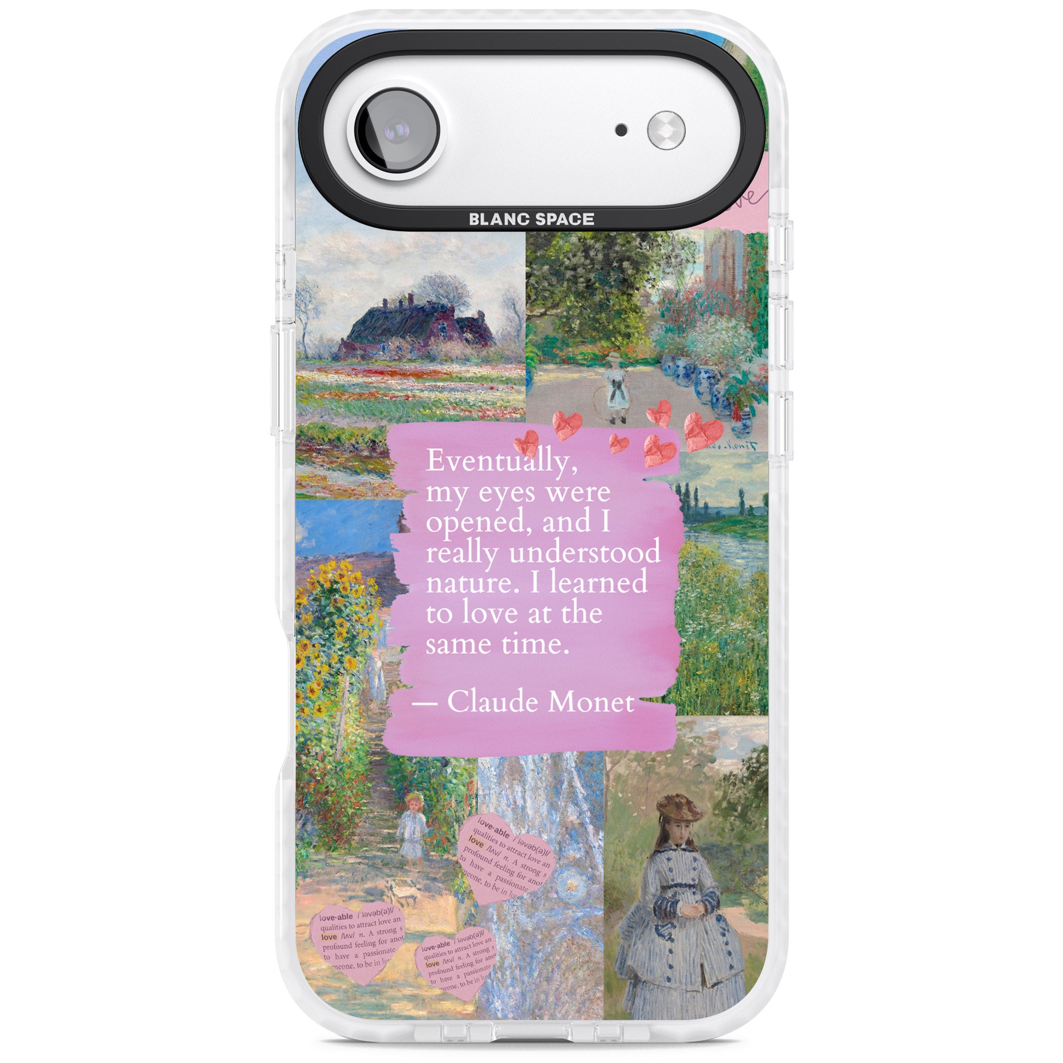 Monet 'Eyes Were Opened' Collage iPhone 17 Air Impact Clear Phone Case
