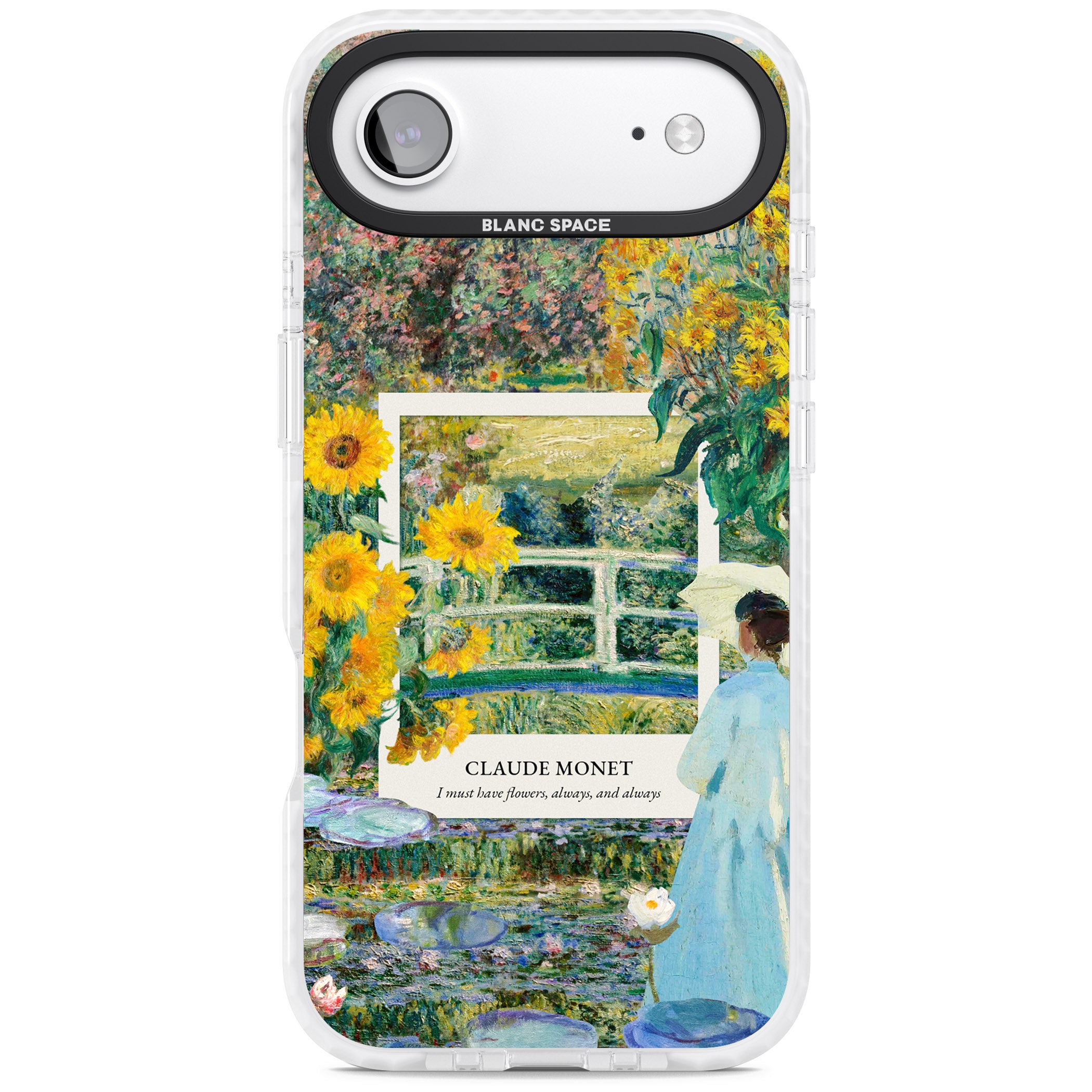 Monet Garden Bridge iPhone 17 Air Impact Clear Phone Case