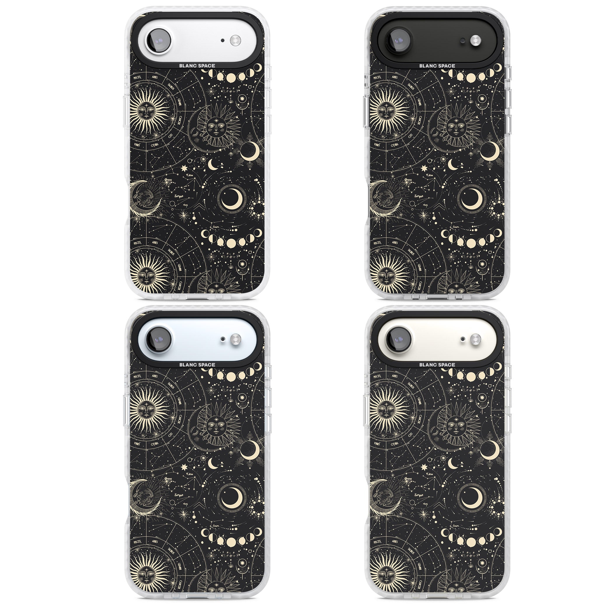 Celestial Suns, Moons & Zodiacs iPhone 17 Air Impact Clear Phone Case APT Impact Protection