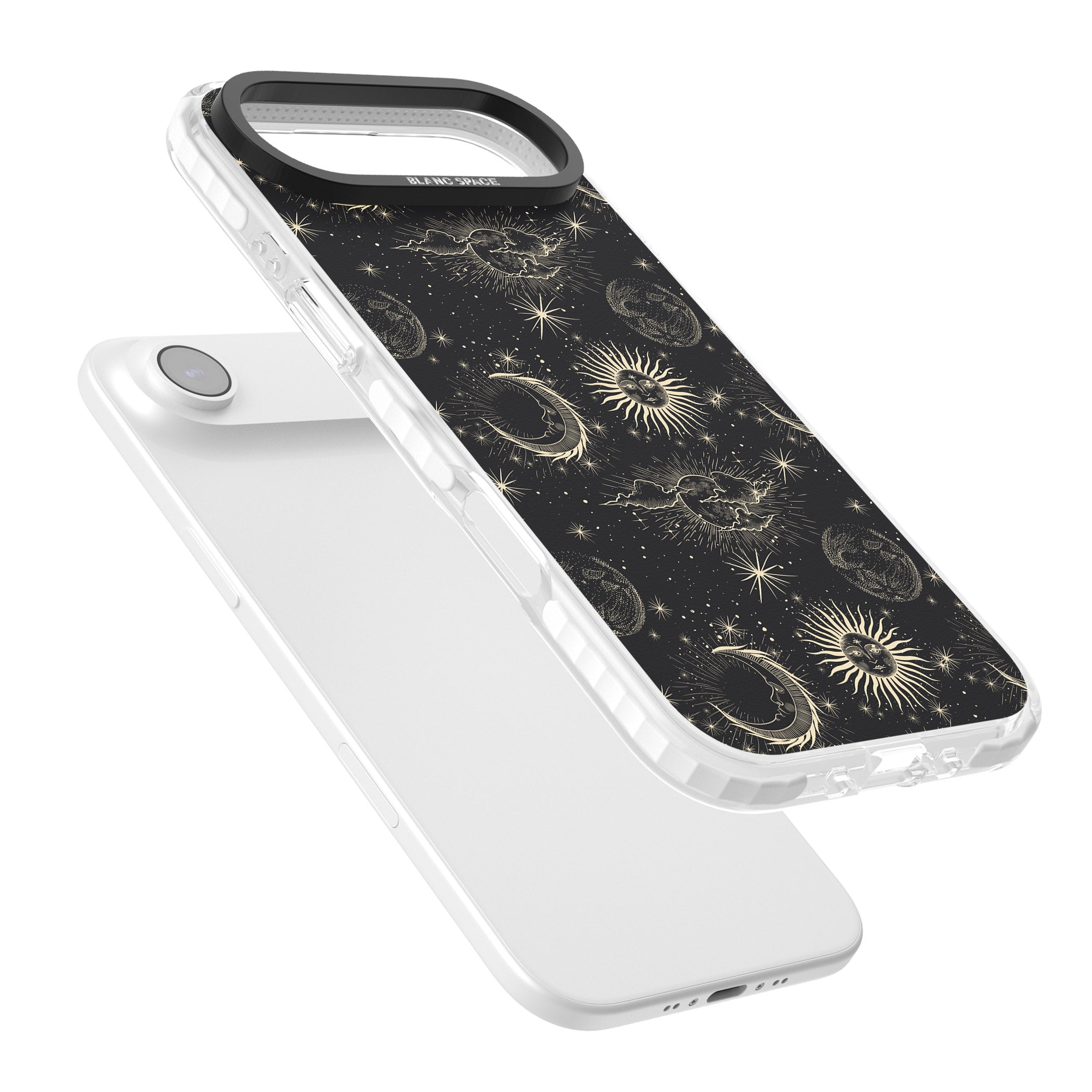 Suns & Moons Celestial Night iPhone 17 Air Impact Clear Phone Case Colours