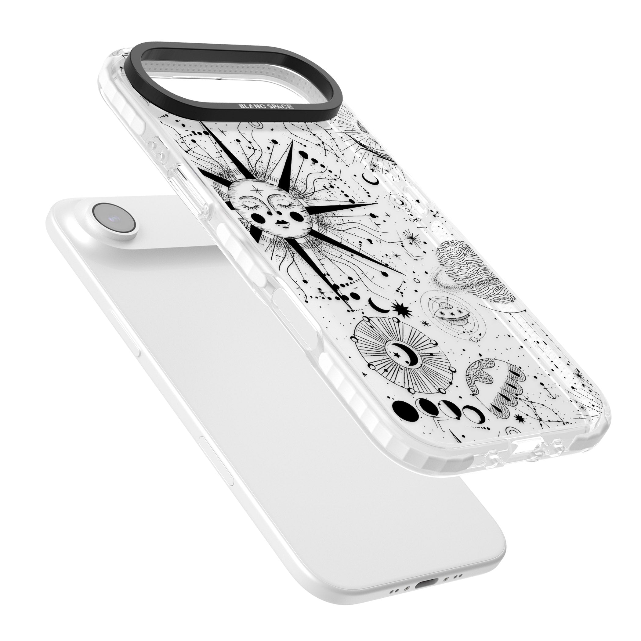 Cosmic Sun Zodiac iPhone 17 Air Impact Clear Phone Case Colours