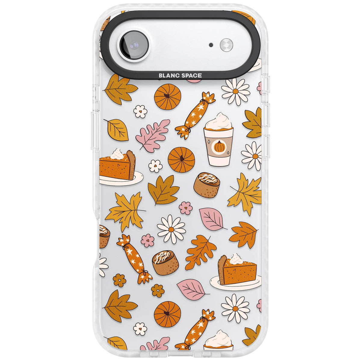 Pumpkin Spice iPhone Air Impact Clear Phone Case front