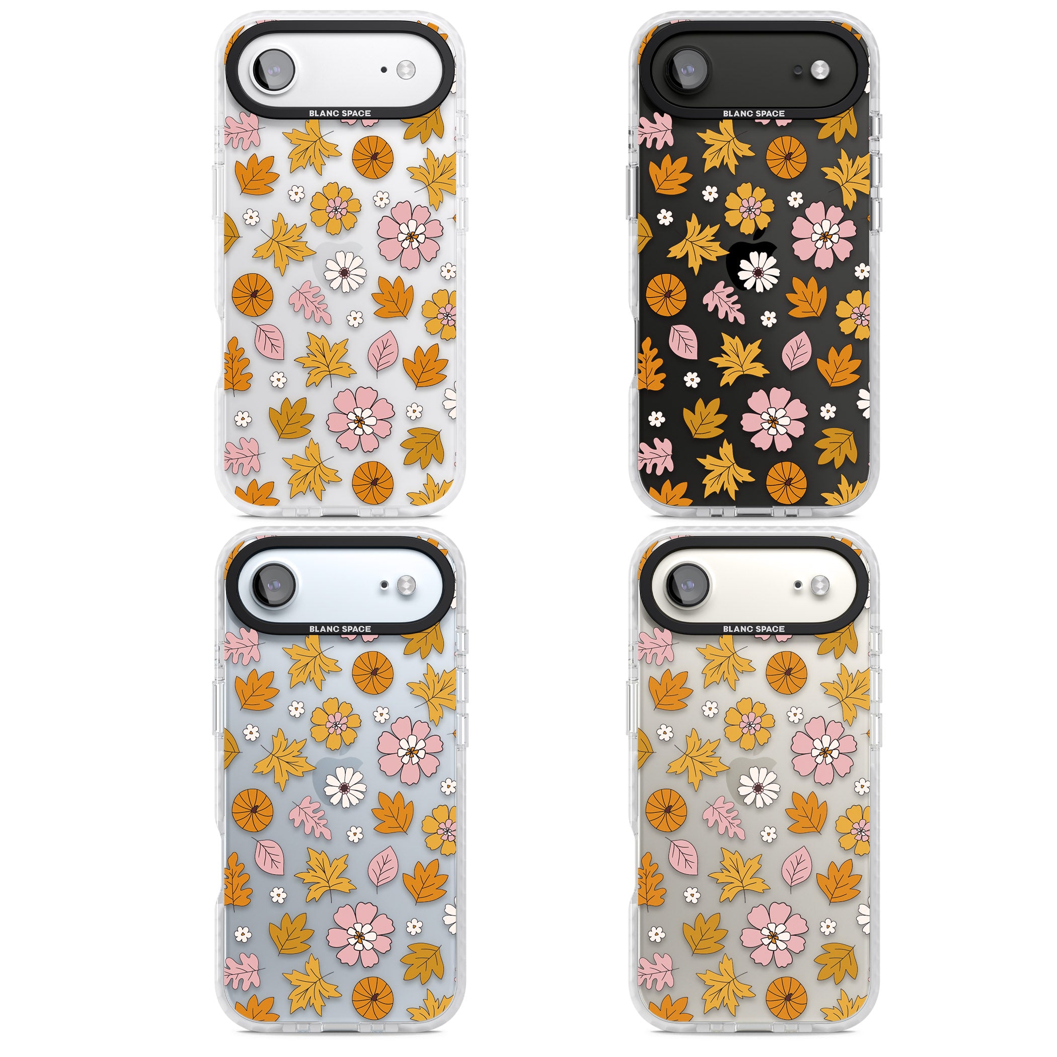 Autumn Leaves And Flowers iPhone 17 Air Impact Clear Phone Case APT Impact Protection