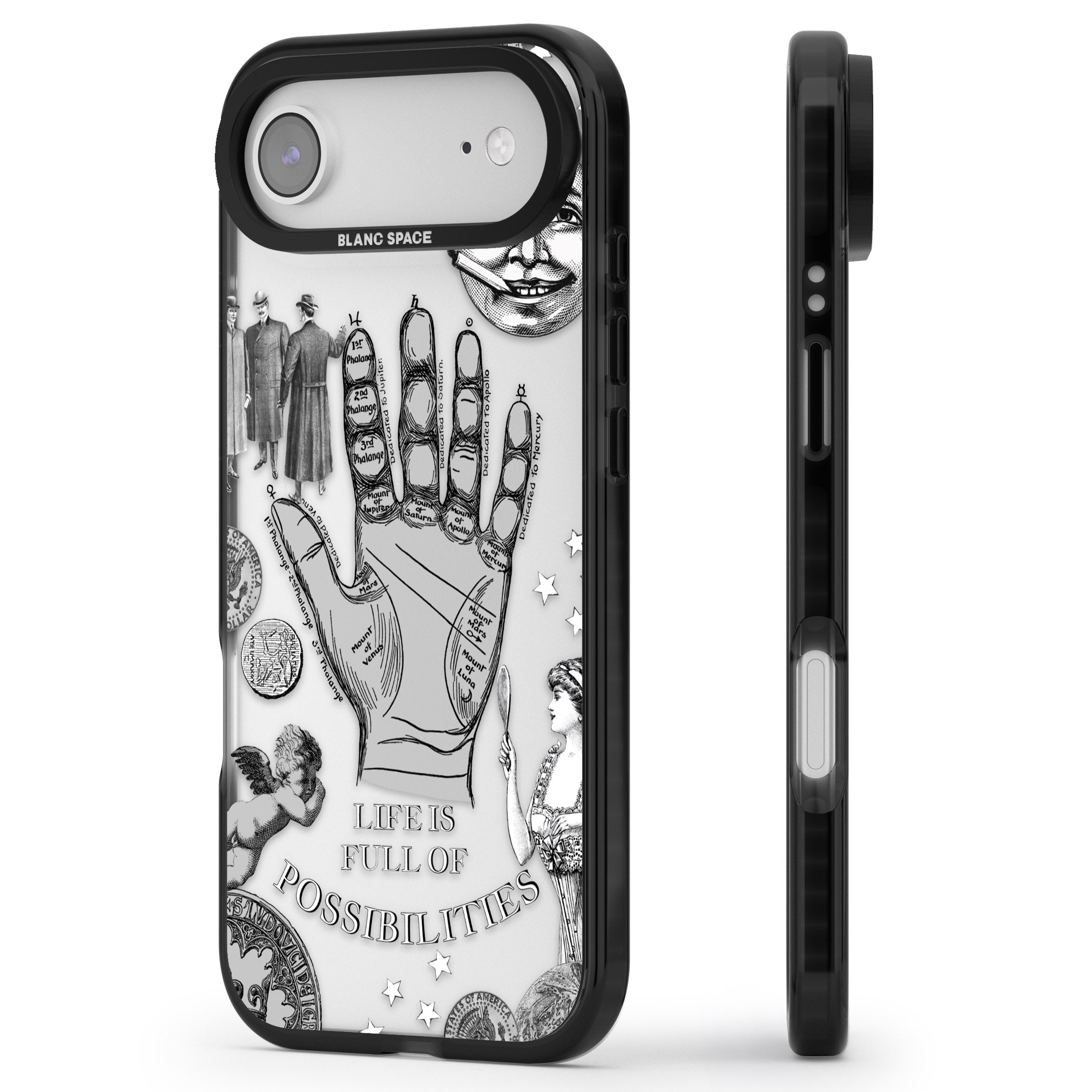 Life Is Full Of Possibilities iPhone 17 Air Impact Black Phone Case Side Profile
