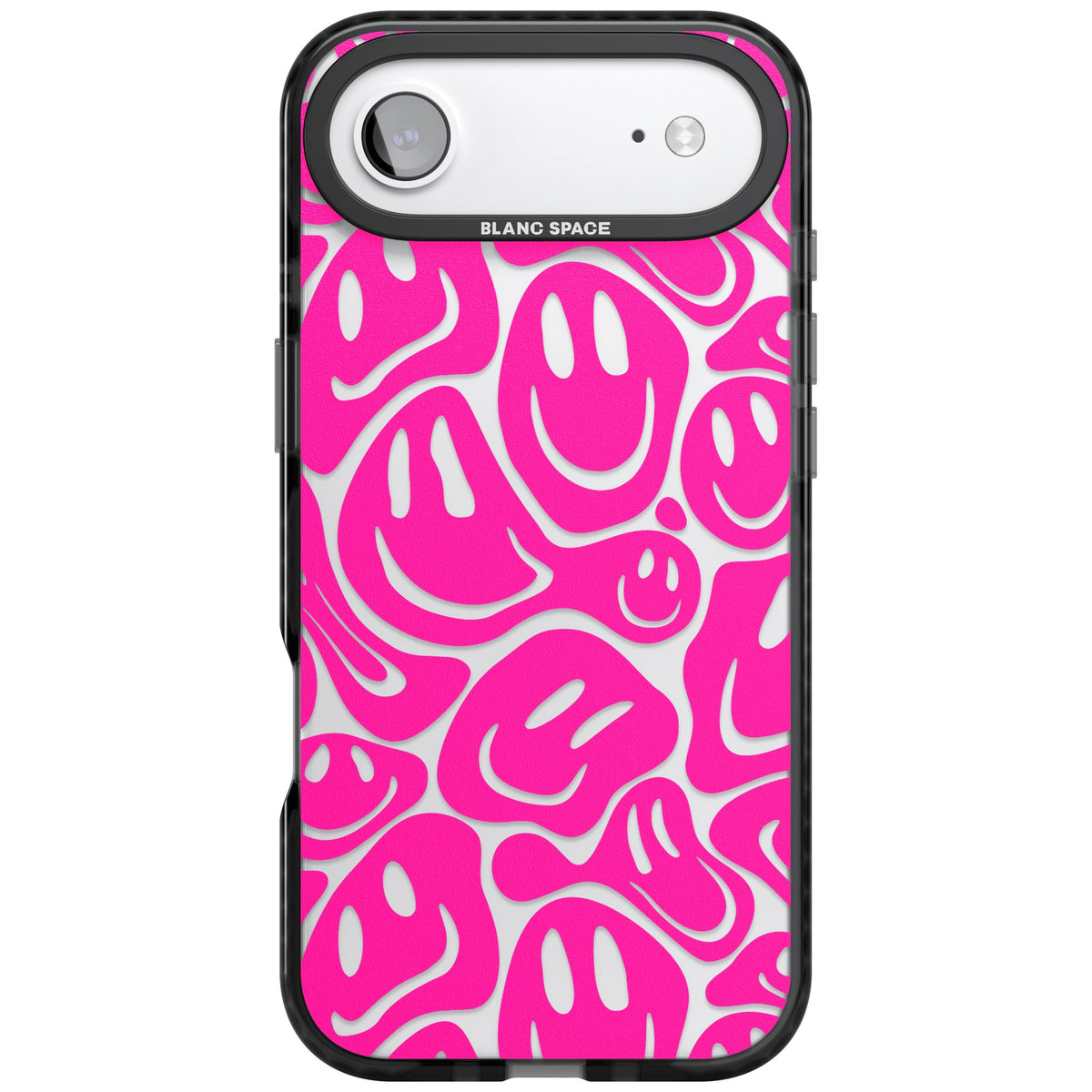 Pink Acid Faces iPhone Air Impact Black Phone Case front