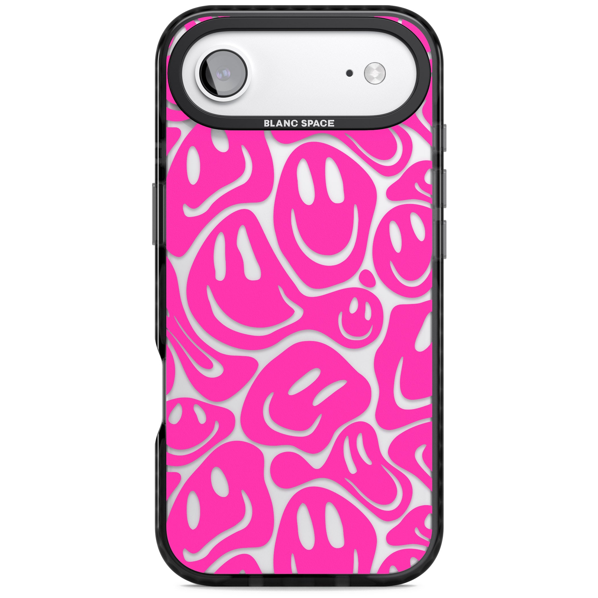 Pink Acid Faces iPhone 17 Air Impact Black Phone Case