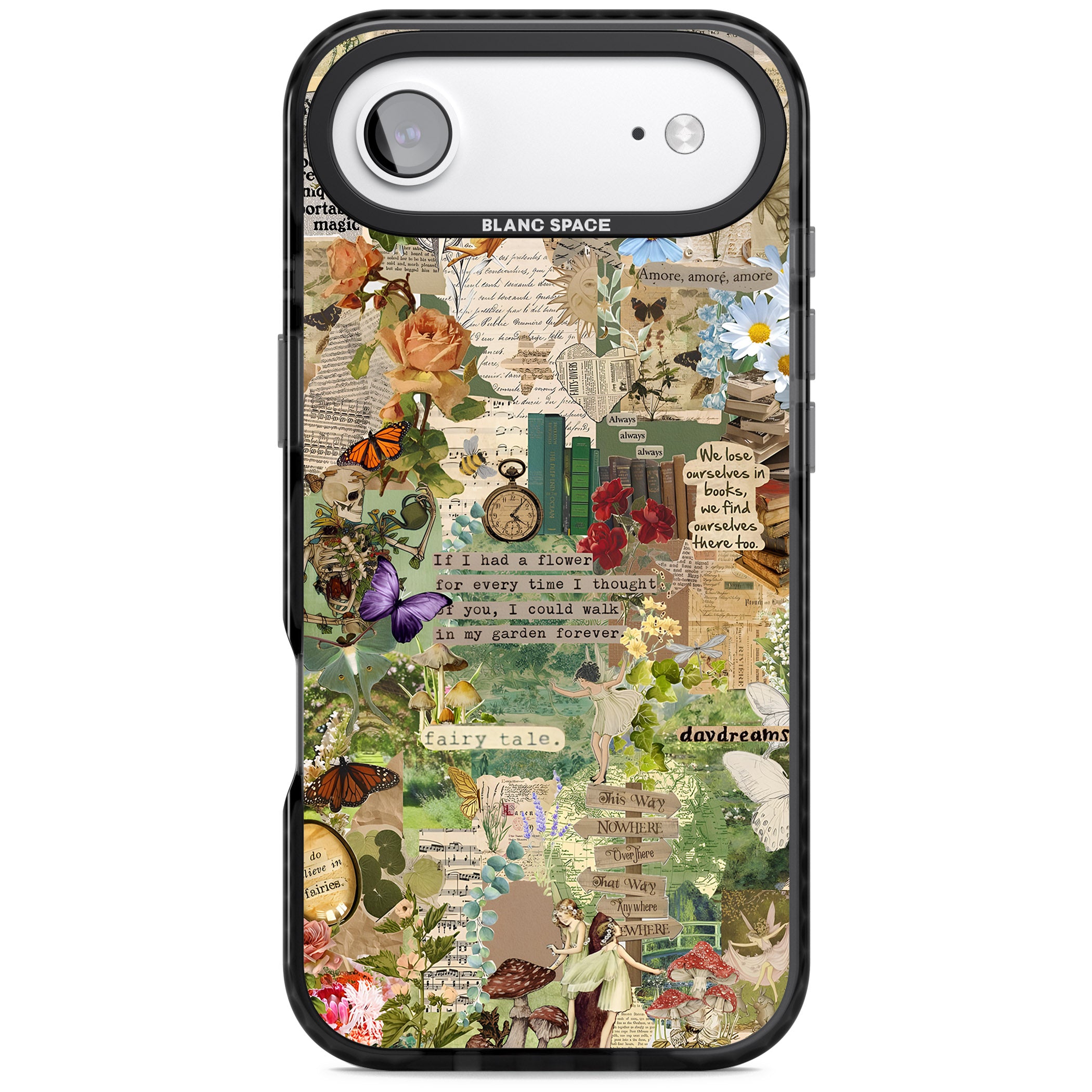 Enchanted Collage iPhone 17 Air Impact Black Phone Case