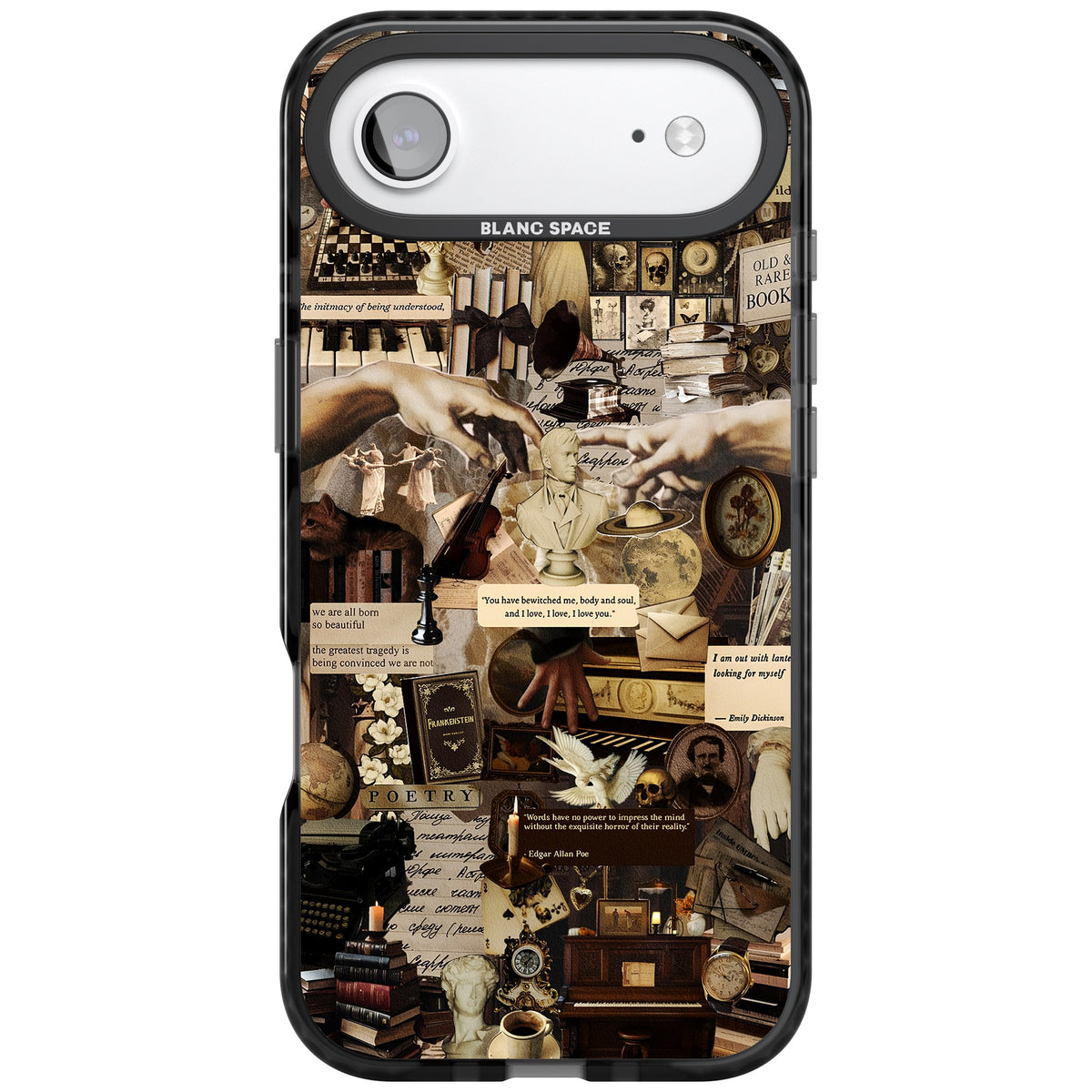 Antique Collage iPhone Air Impact Black Phone Case front