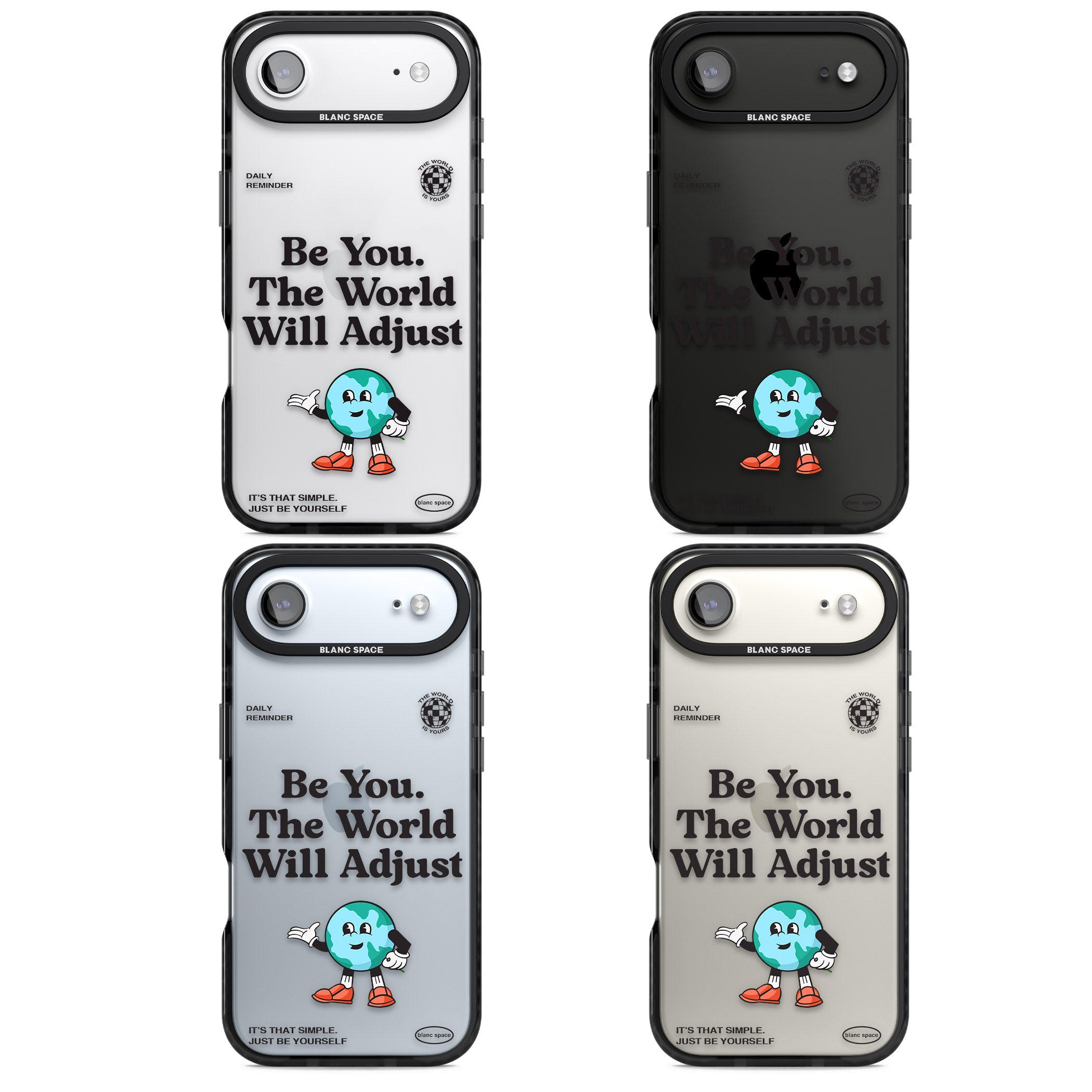 Be You The World Will Adjust iPhone 17 Air Impact Black Phone Case APT Impact Protection