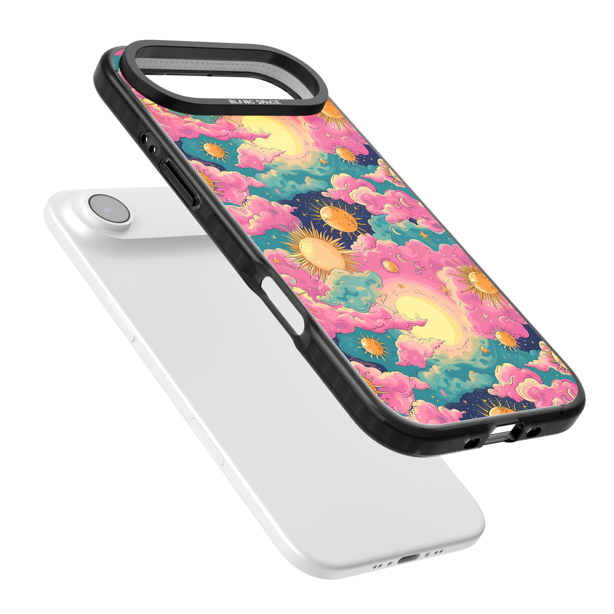Starlight Clouds iPhone 17 Air Impact Black Phone Case Colours
