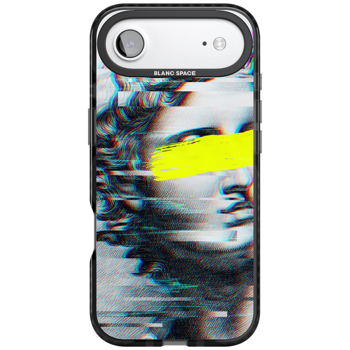 Glitched Fragment iPhone Air Impact Black Phone Case front