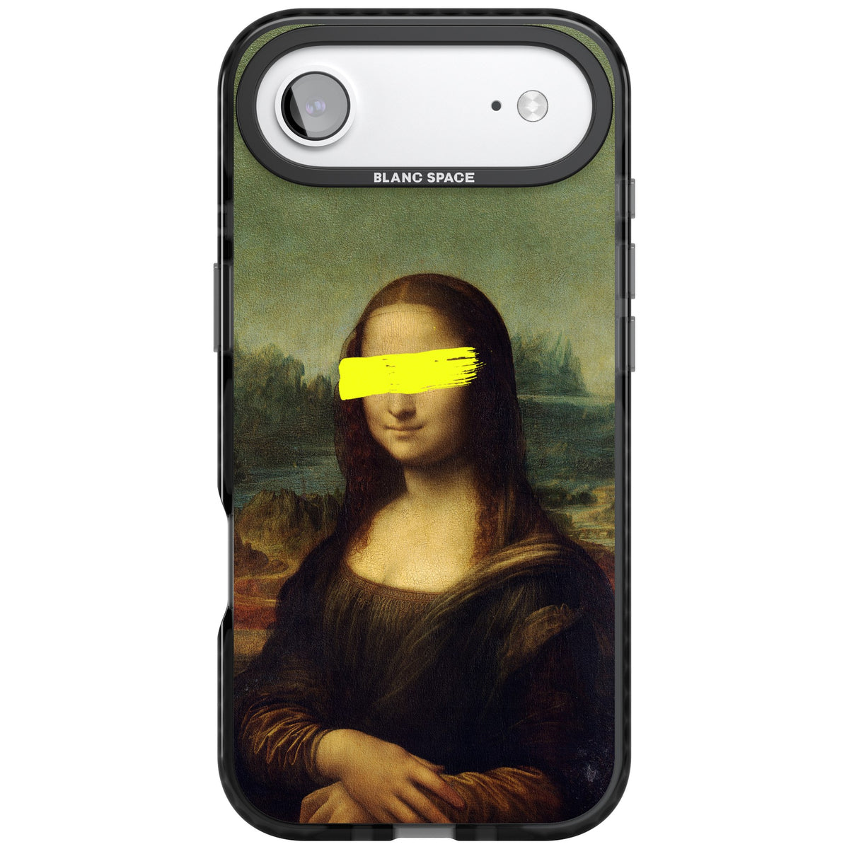 Vandaled Mona Lisa iPhone Air Impact Black Phone Case front
