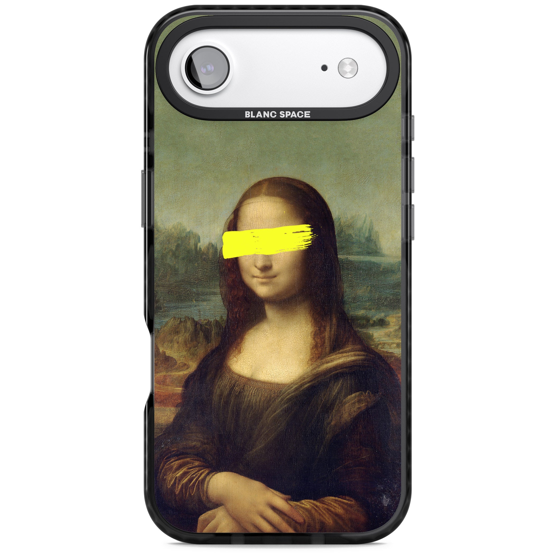 Vandaled Mona Lisa iPhone 17 Air Impact Black Phone Case