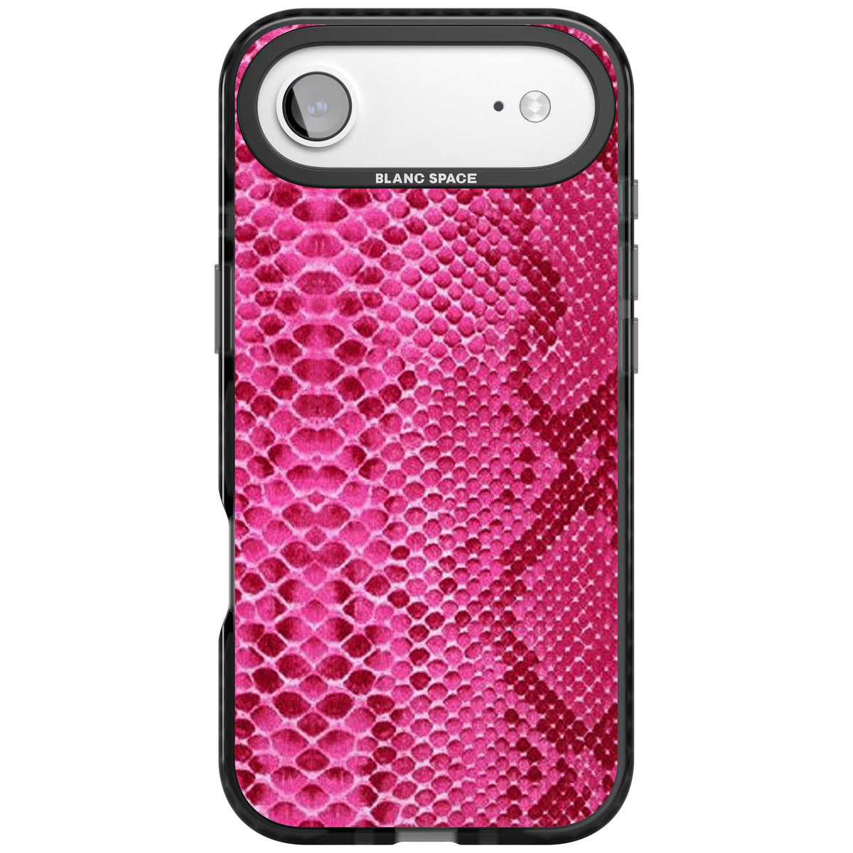 Pink Snakeskin iPhone Air Impact Black Phone Case front