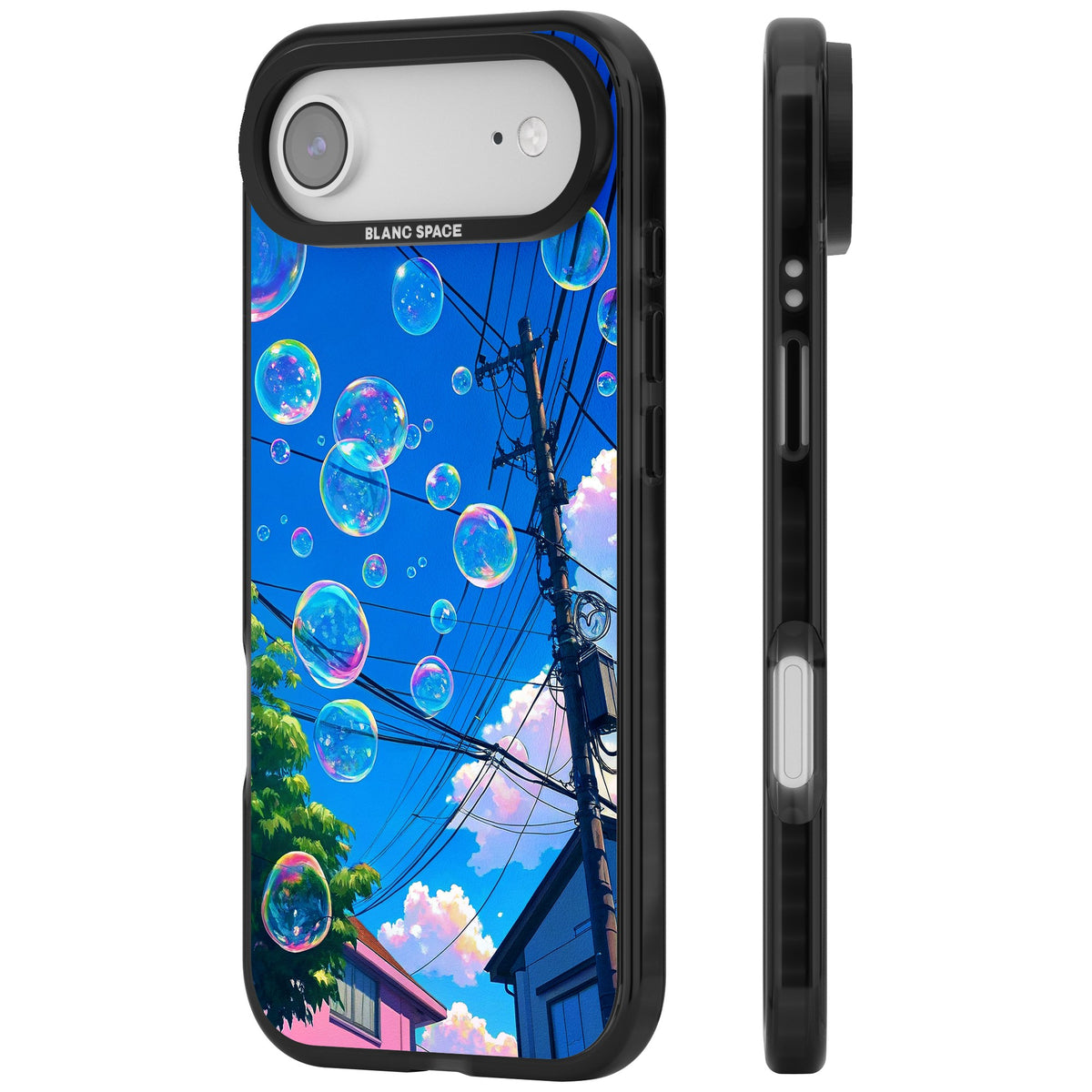 Suburban Bubbles iPhone Air Impact Black Phone Case side