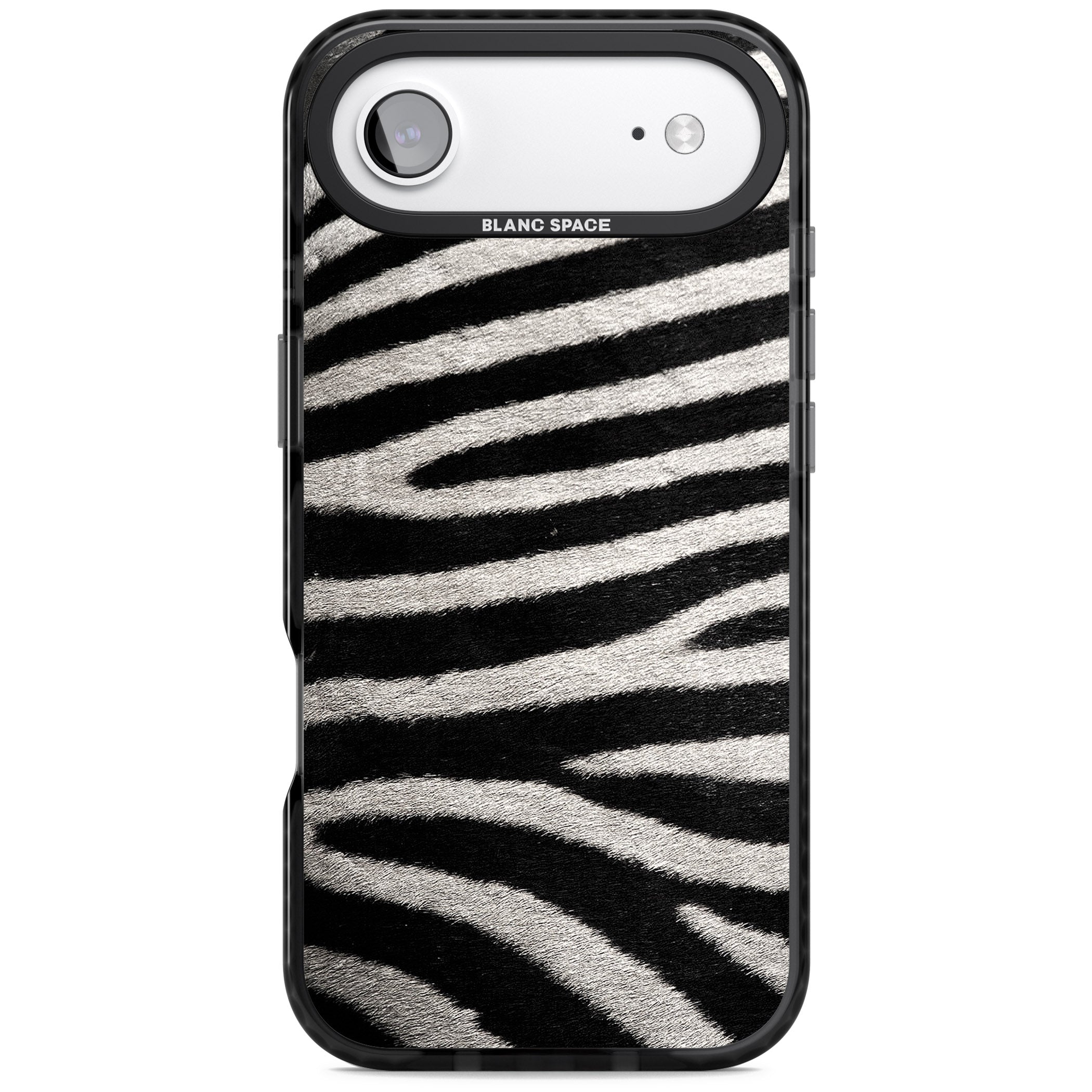 Zebra Print iPhone 17 Air Impact Black Phone Case