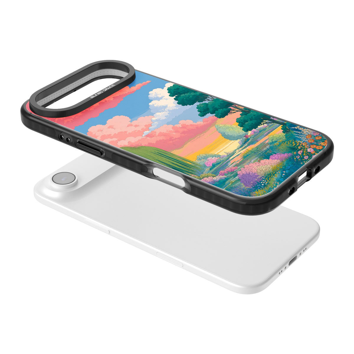 Dream Valley iPhone Air Impact Black Phone Case angled
