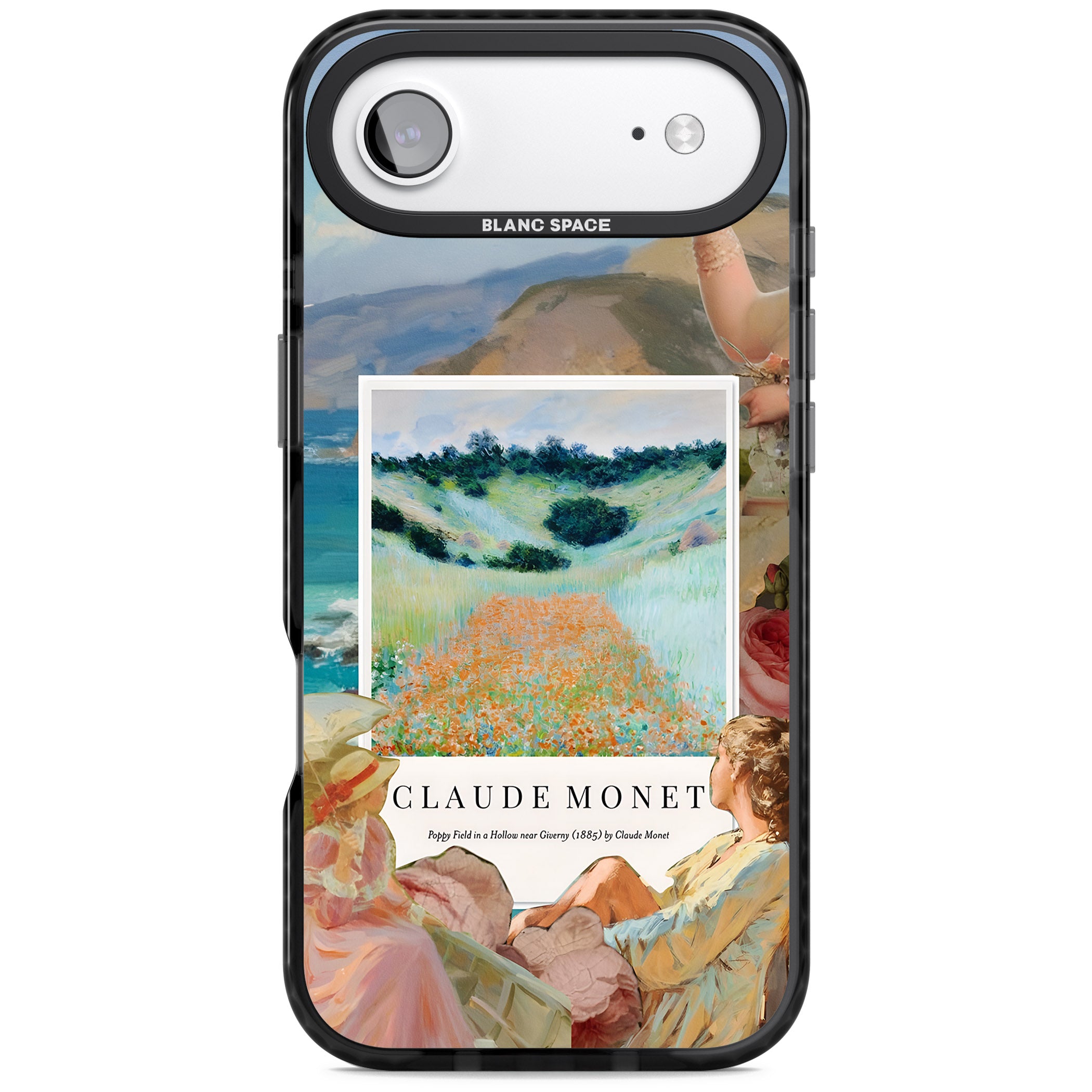 Monet Poppy Field iPhone 17 Air Impact Black Phone Case
