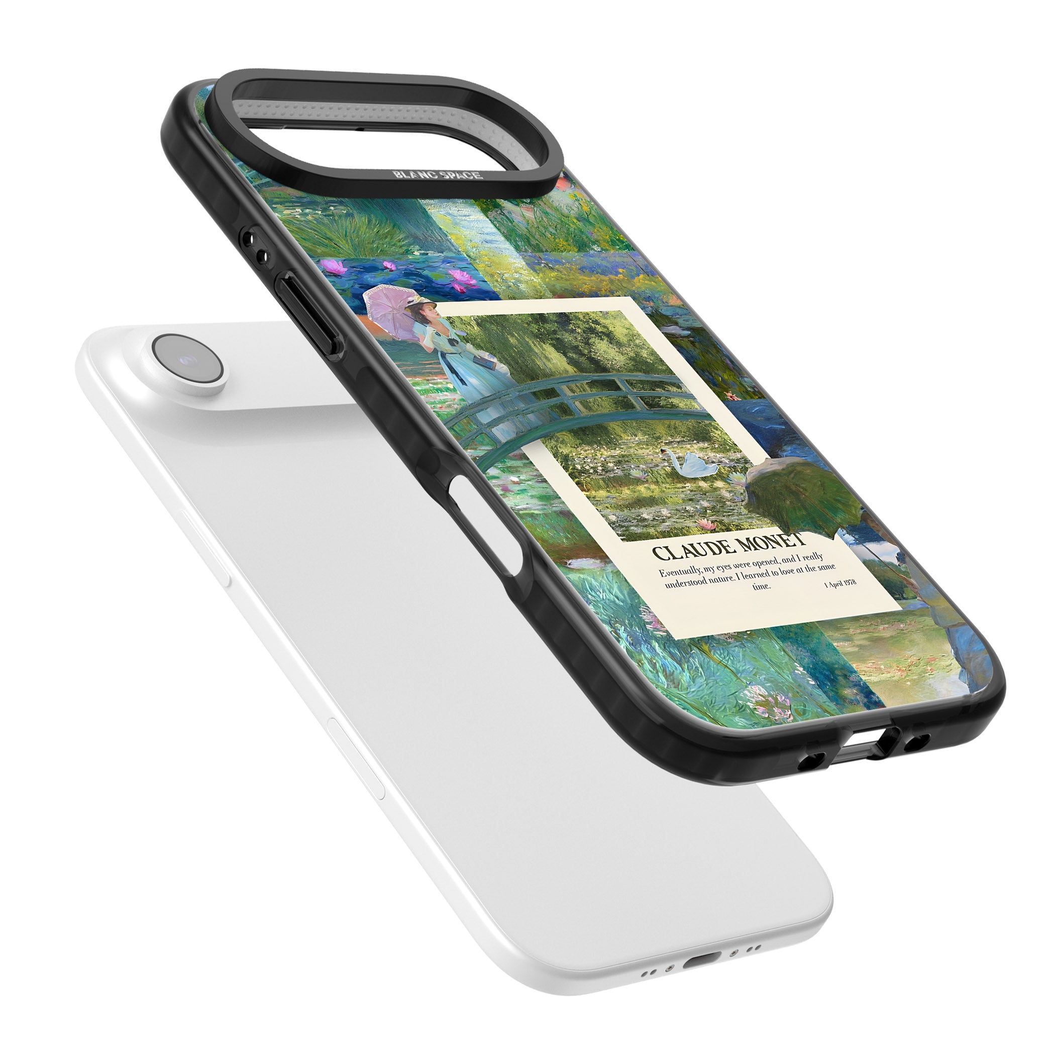 Monet Gardens iPhone 17 Air Impact Black Phone Case Colours