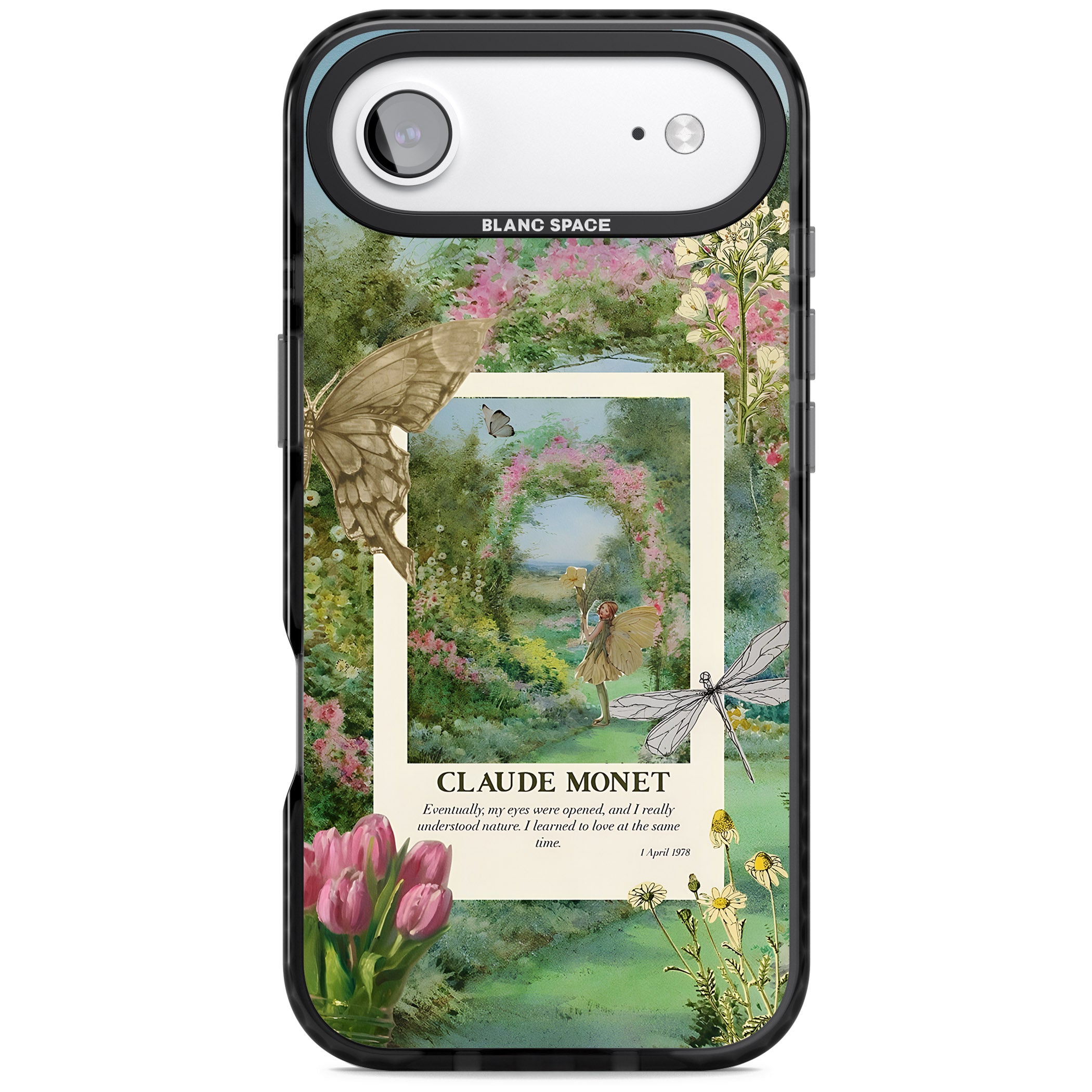 Monet Fairy Garden iPhone 17 Air Impact Black Phone Case