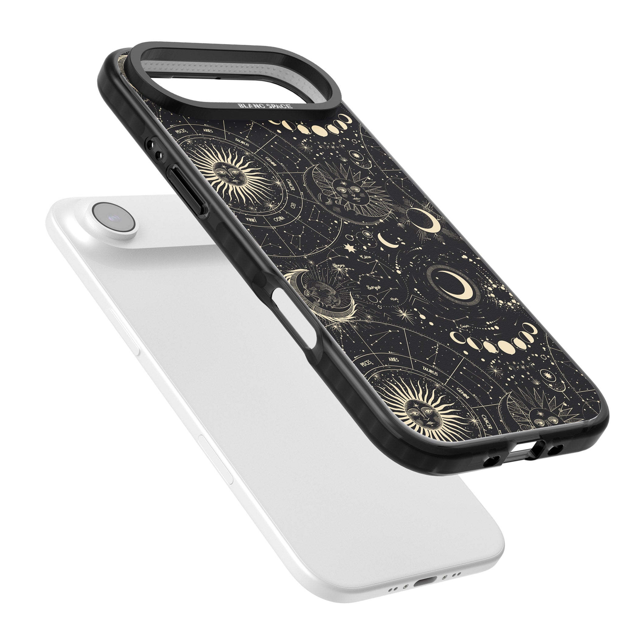 Celestial Suns, Moons & Zodiacs iPhone 17 Air Impact Black Phone Case Colours