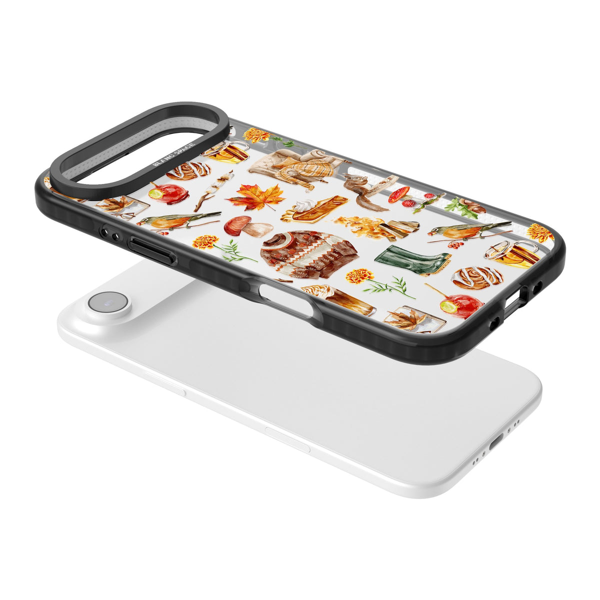 Autumn Anthology iPhone Air Impact Black Phone Case angled
