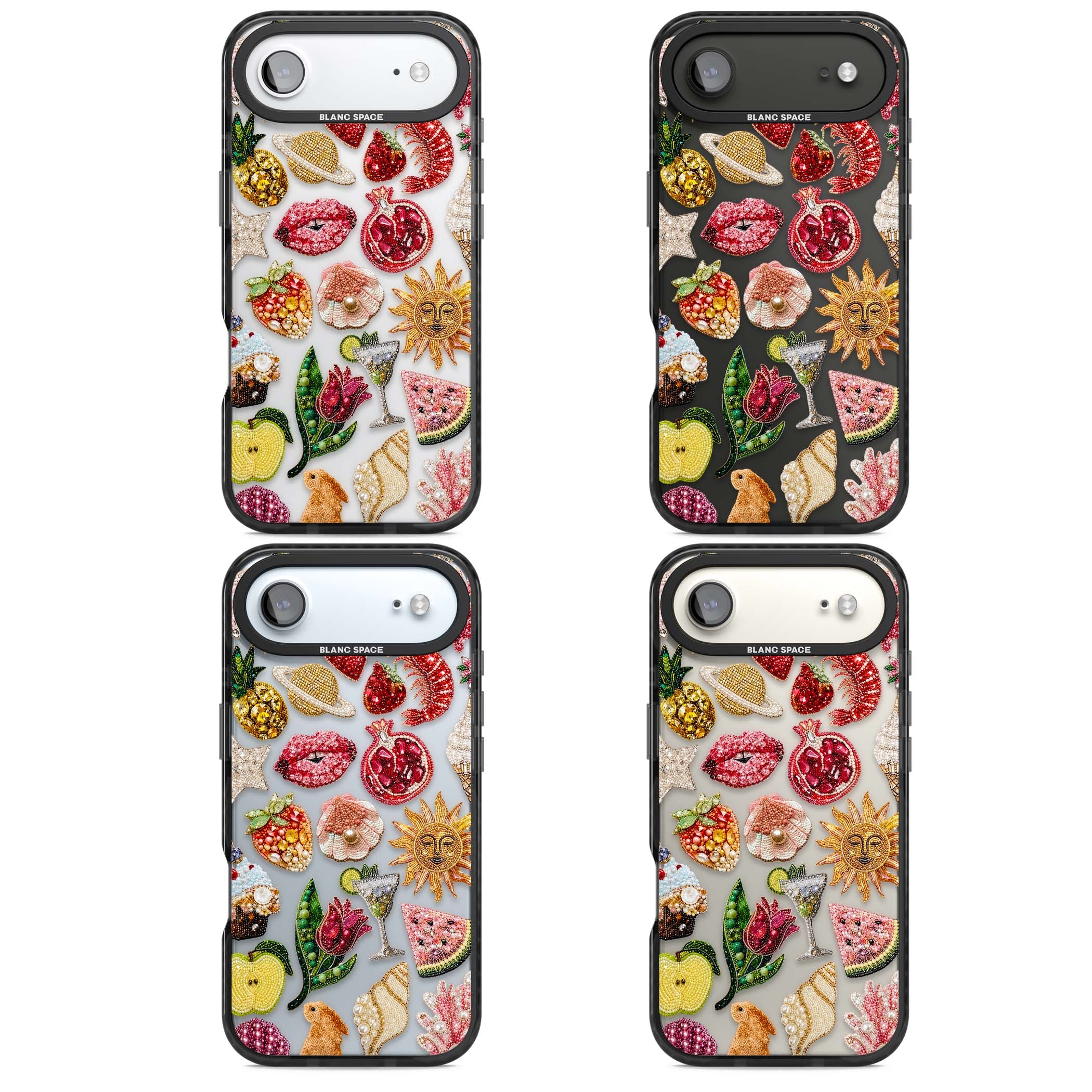 Beaded Riviera coquette iPhone case | Clear Impact case for iPhone Air
