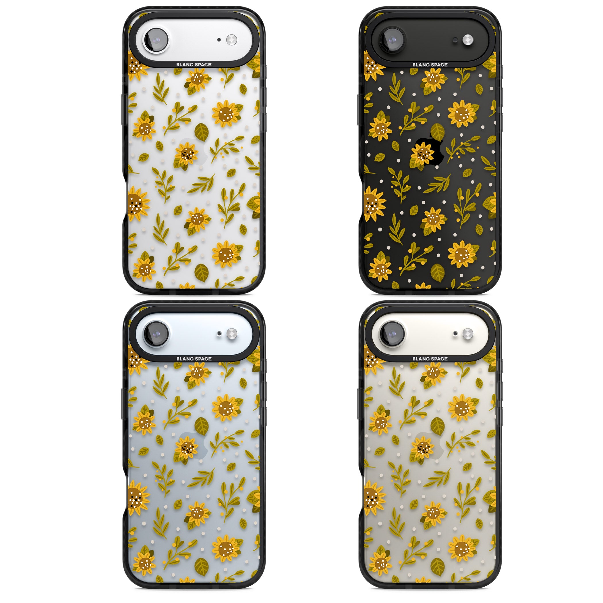 Bees & Sunflowers iPhone 17 Air Impact Black Phone Case APT Impact Protection