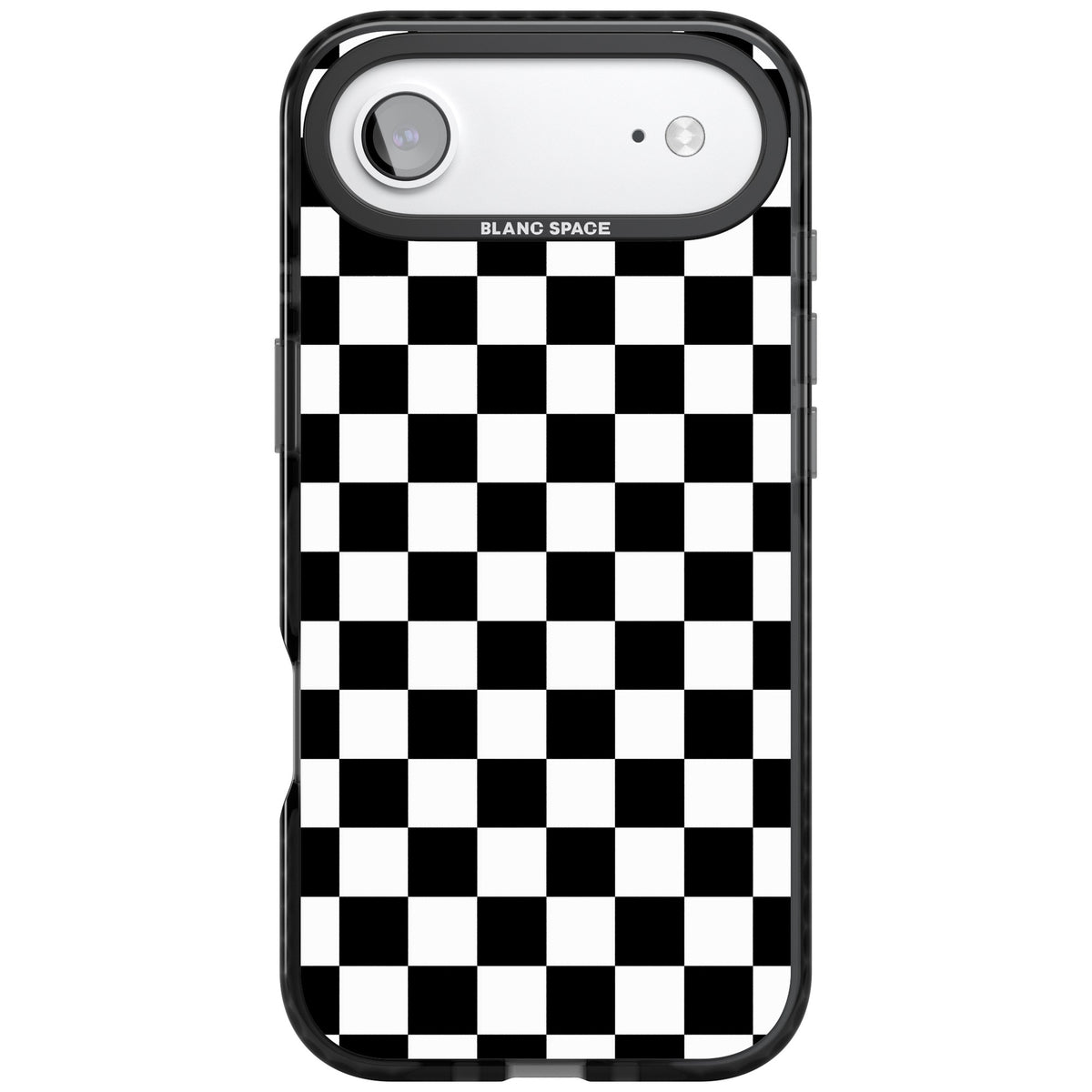 Checkerboard iPhone Air Impact Black Phone Case front