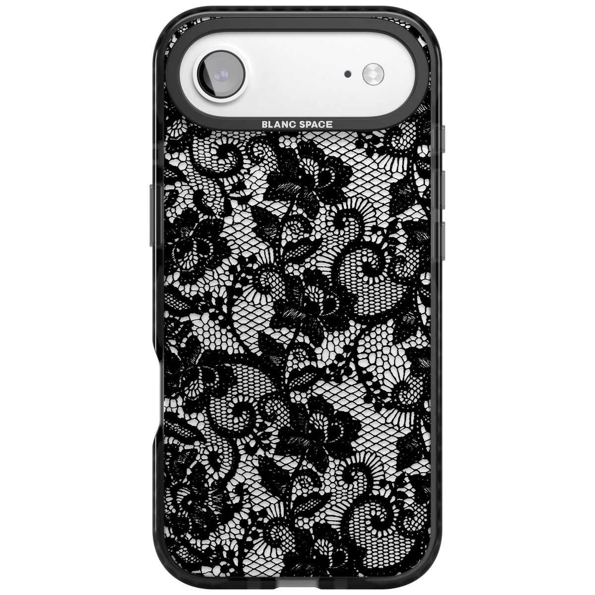 Black Lace iPhone Air Impact Black Phone Case front