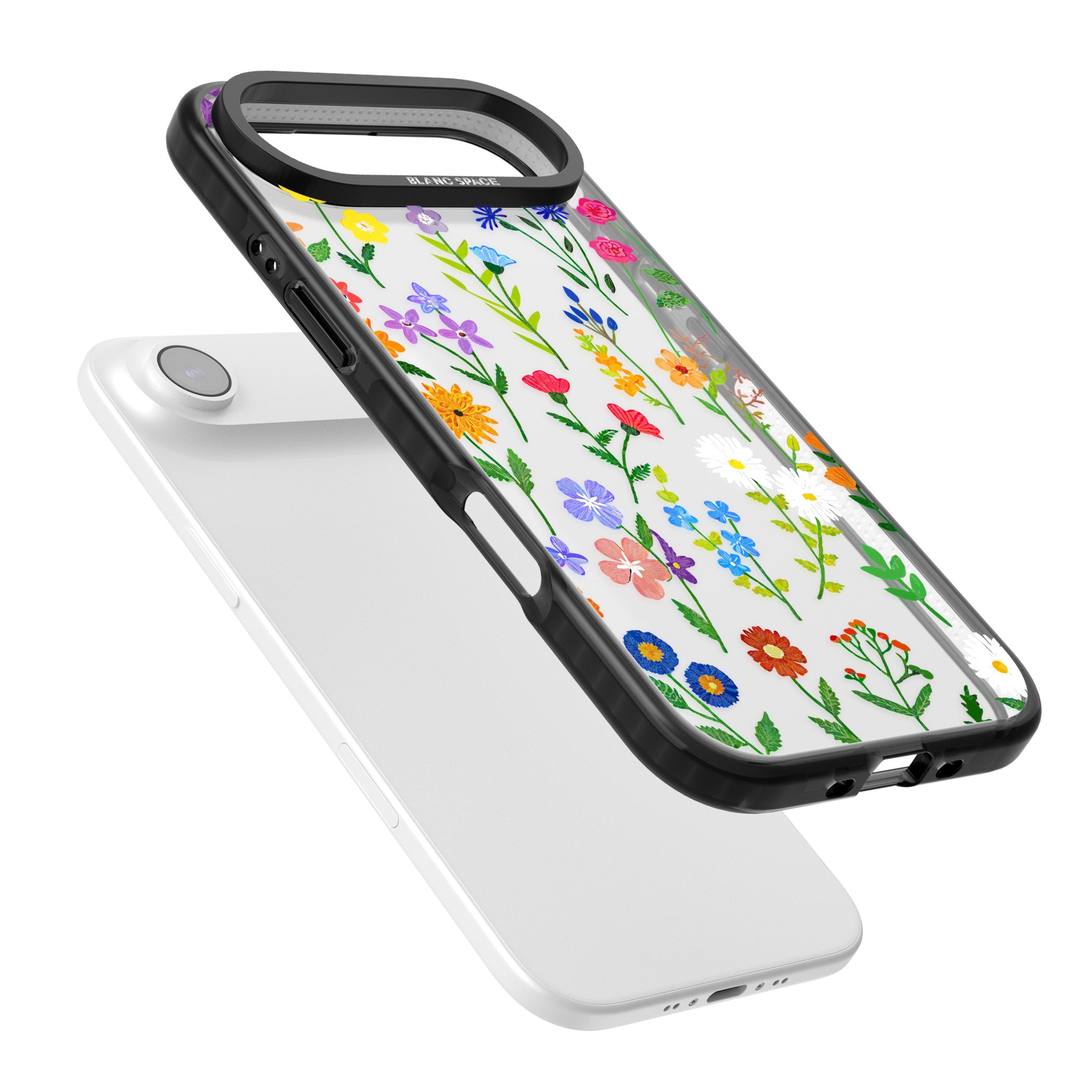Wildflower Garden iPhone 17 Air Impact Black Phone Case Colours