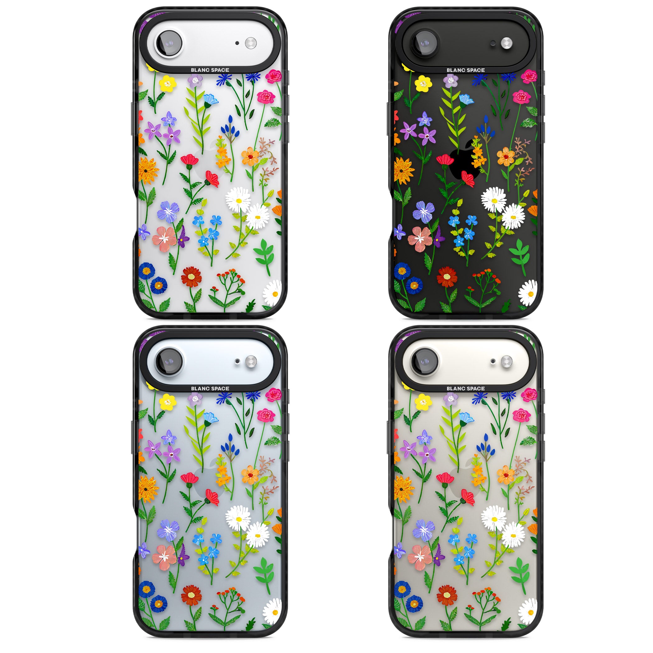 Wildflower Garden iPhone 17 Air Impact Black Phone Case APT Impact Protection