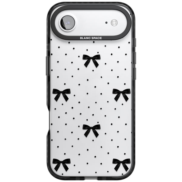Black Polka Bows