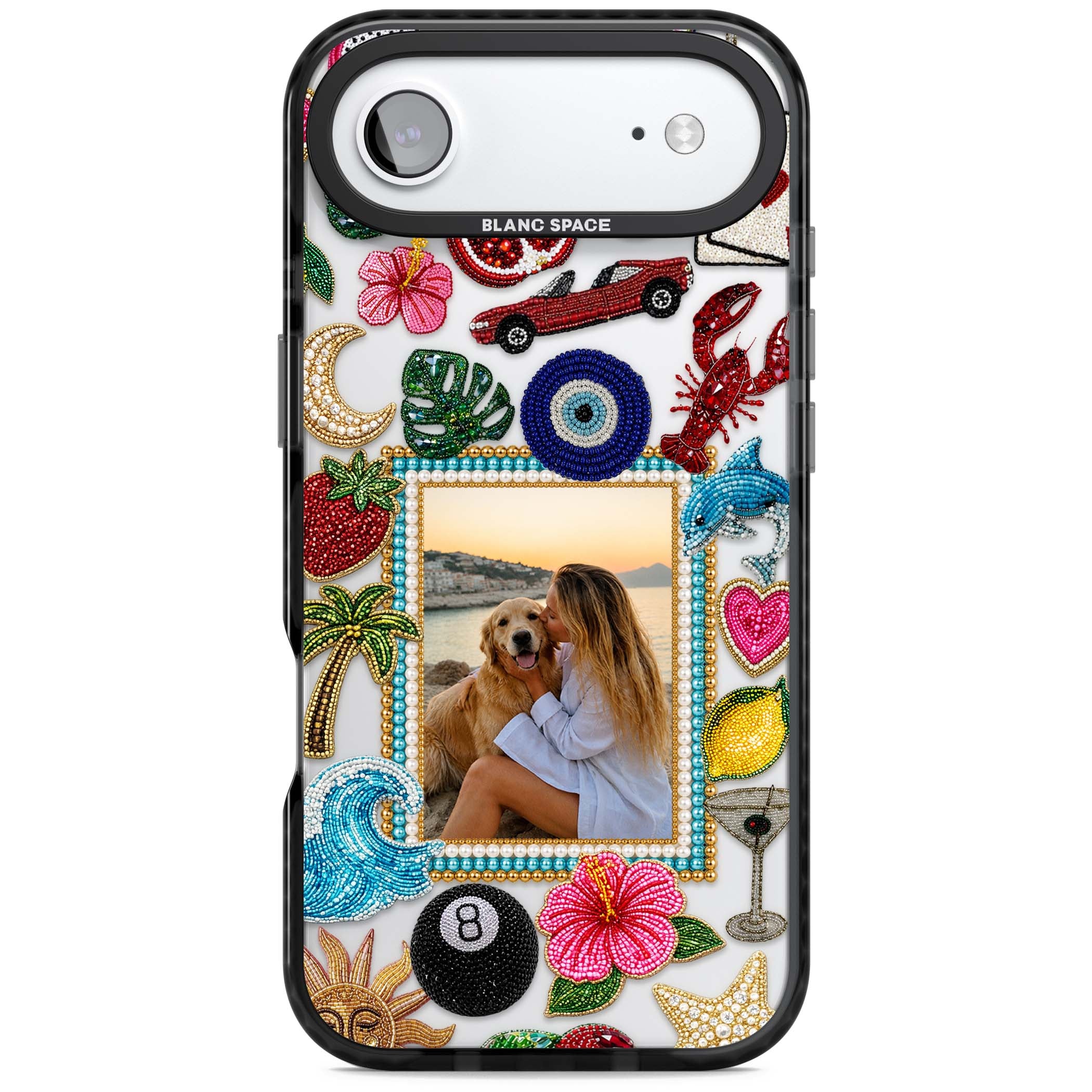 Beaded Photo coastal iPhone case | Clear Impact case for iPhone Air