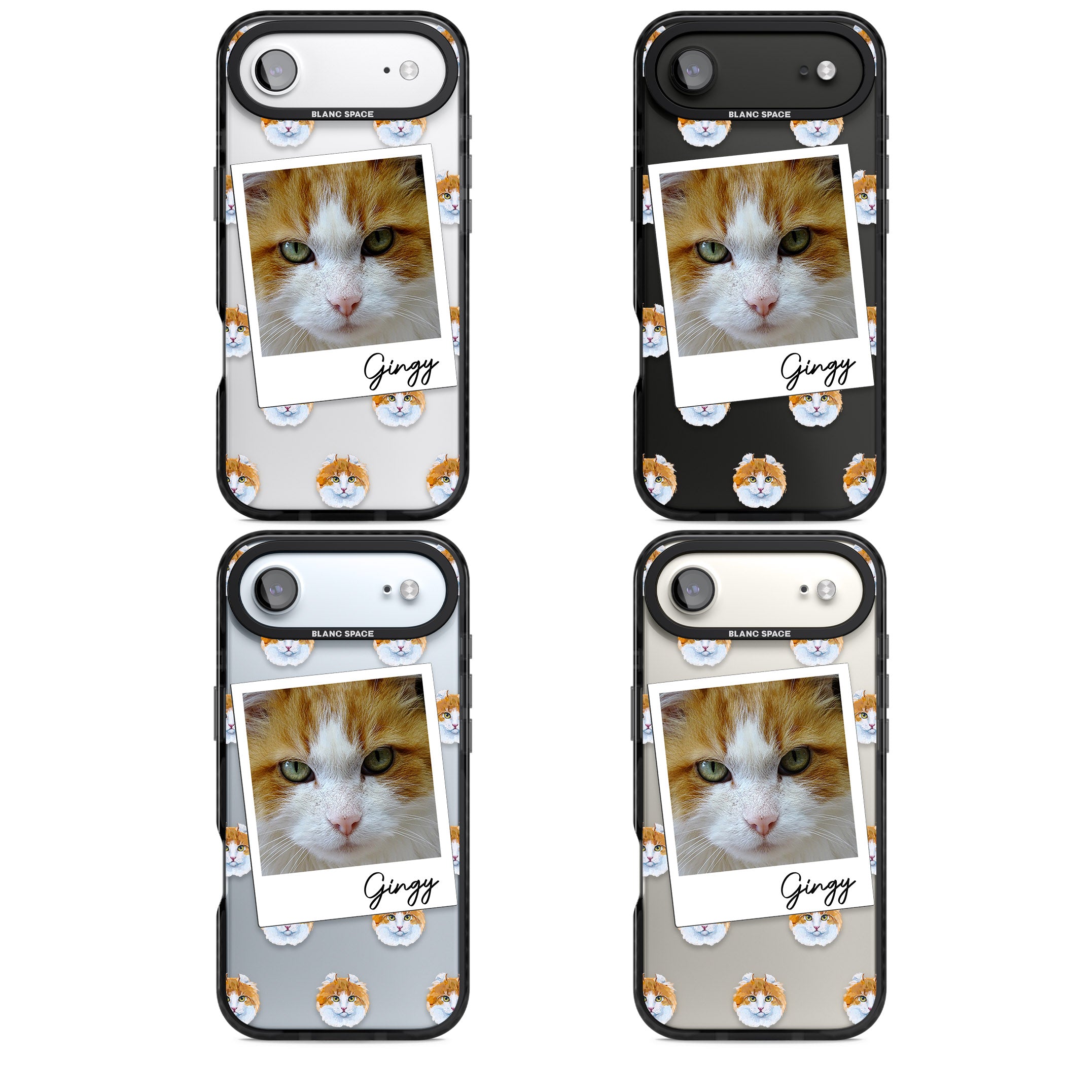 Personalised American Curl Photo iPhone 17 Air Impact Black Phone Case APT Impact Protection