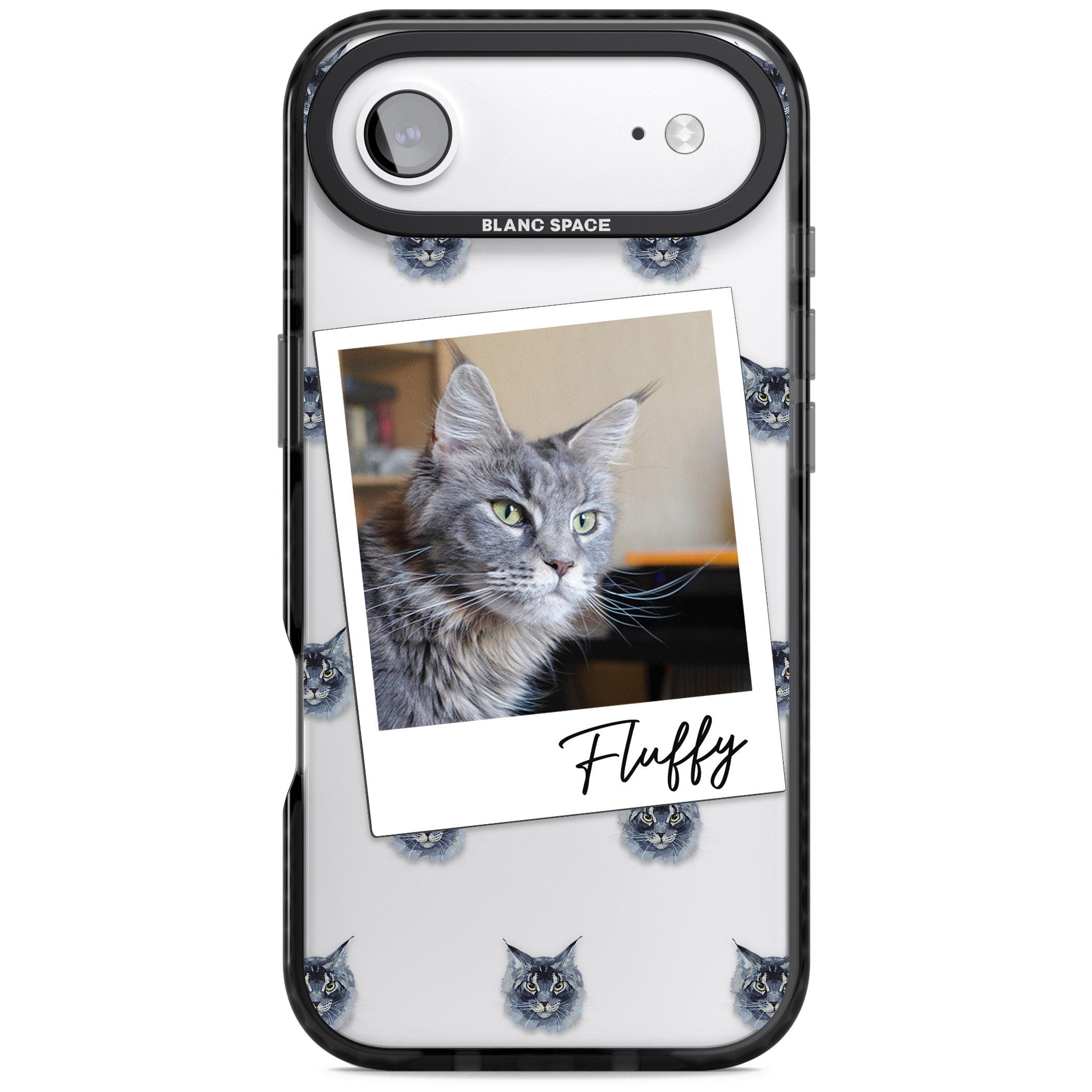 Personalised Maine Coon Photo iPhone 17 Air Impact Black Phone Case
